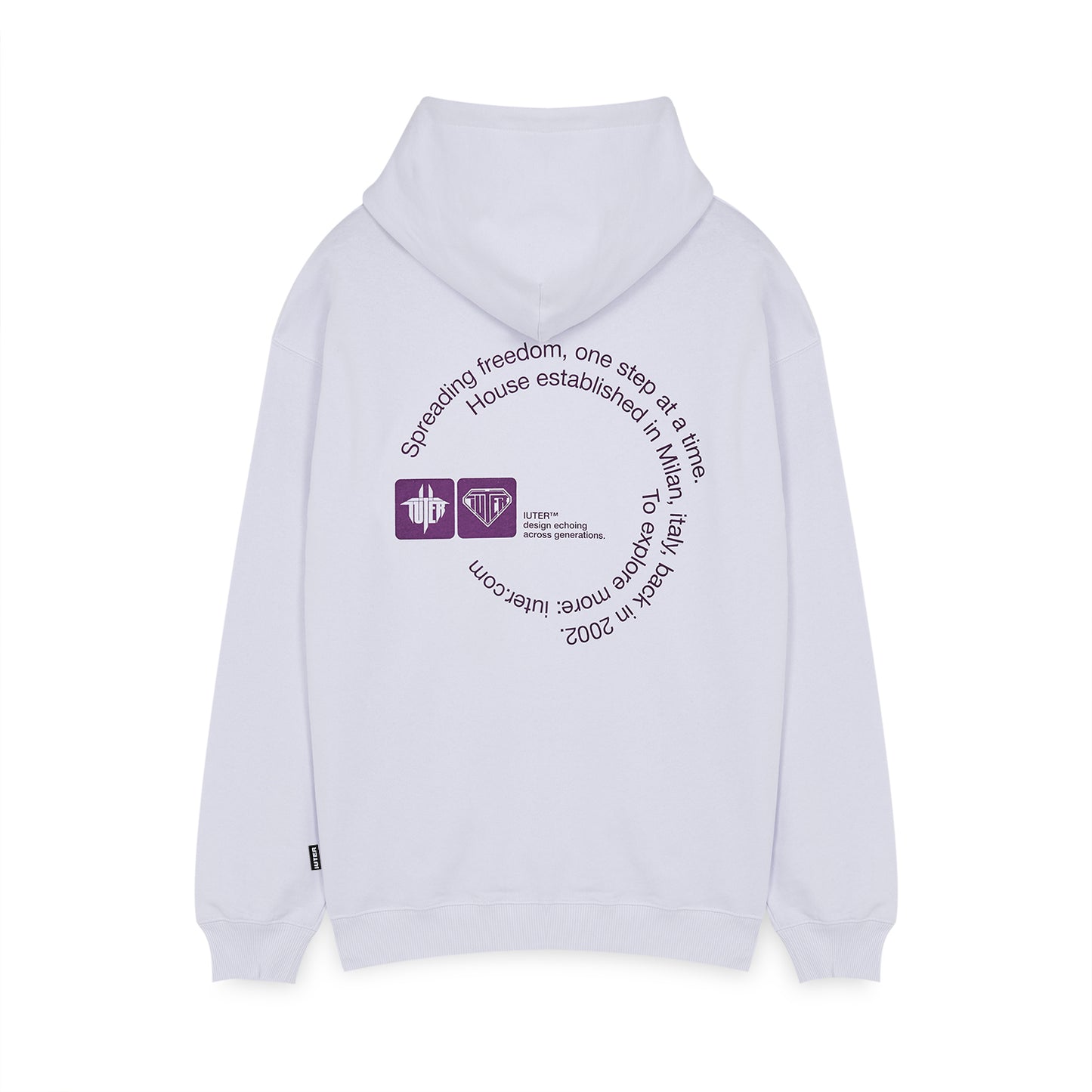 CIRCLE HOODIE WHITE