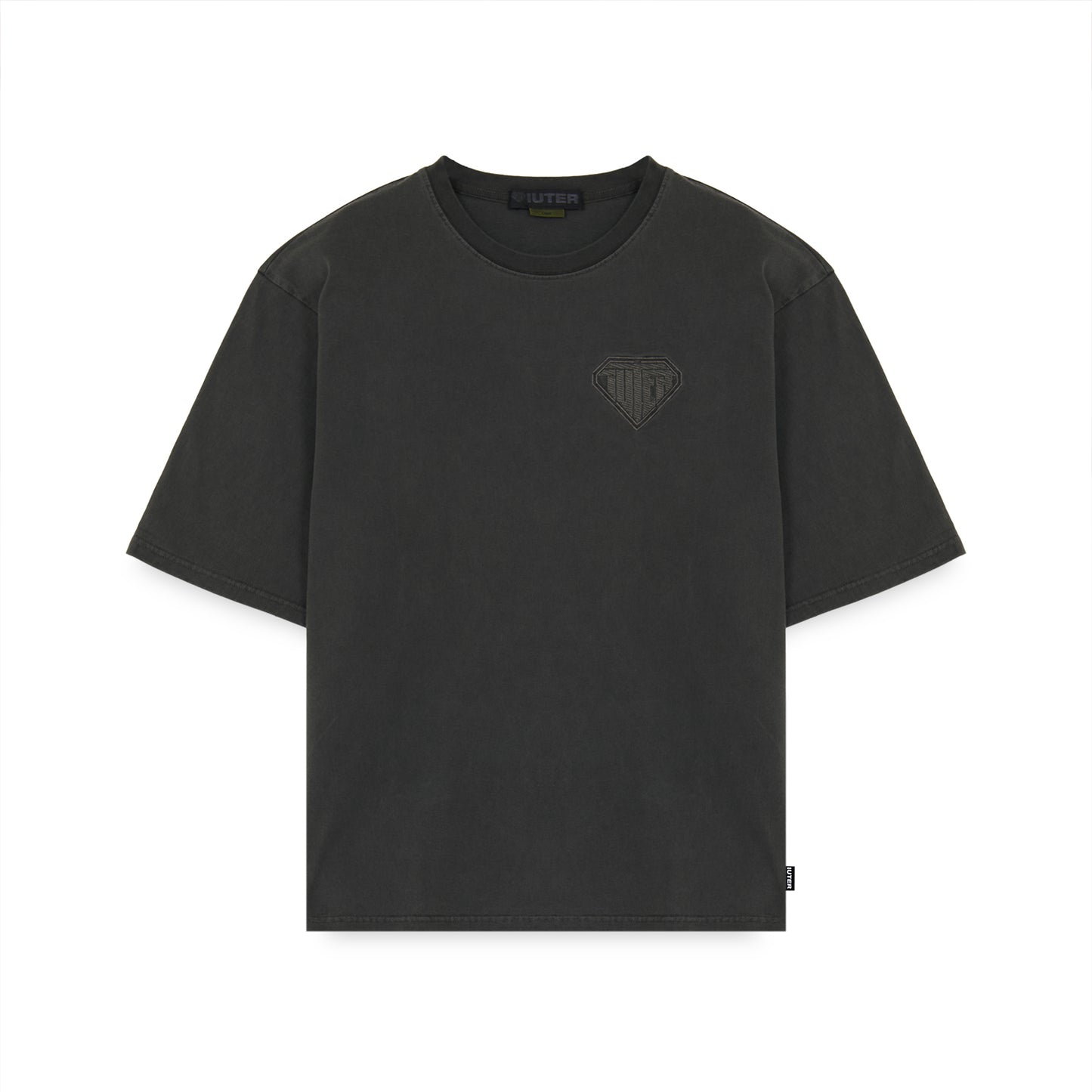 Logo Pigment Dyed Tee Black