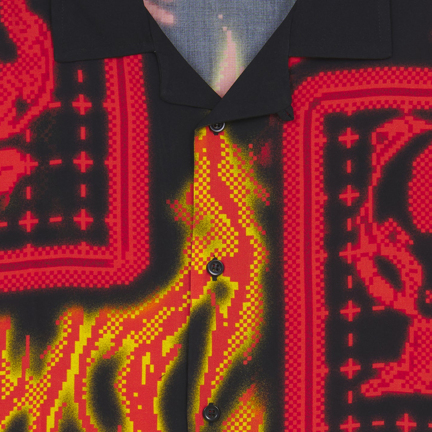 SUMMER IN HELL SS CUBAN SHIRT BY PLAGUE LABS BLACK