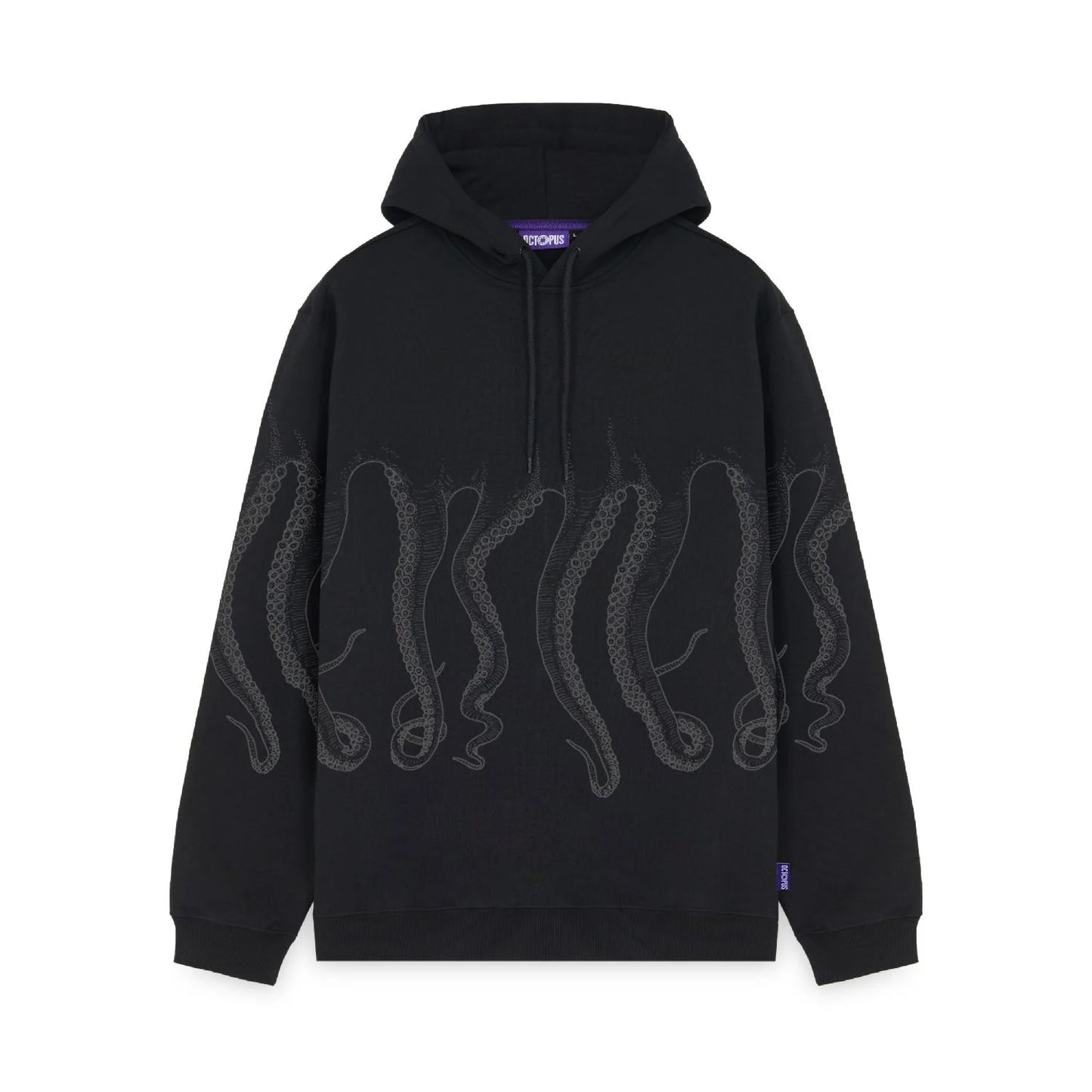 OCTOPUS OUTLINE HOODIE BLACK