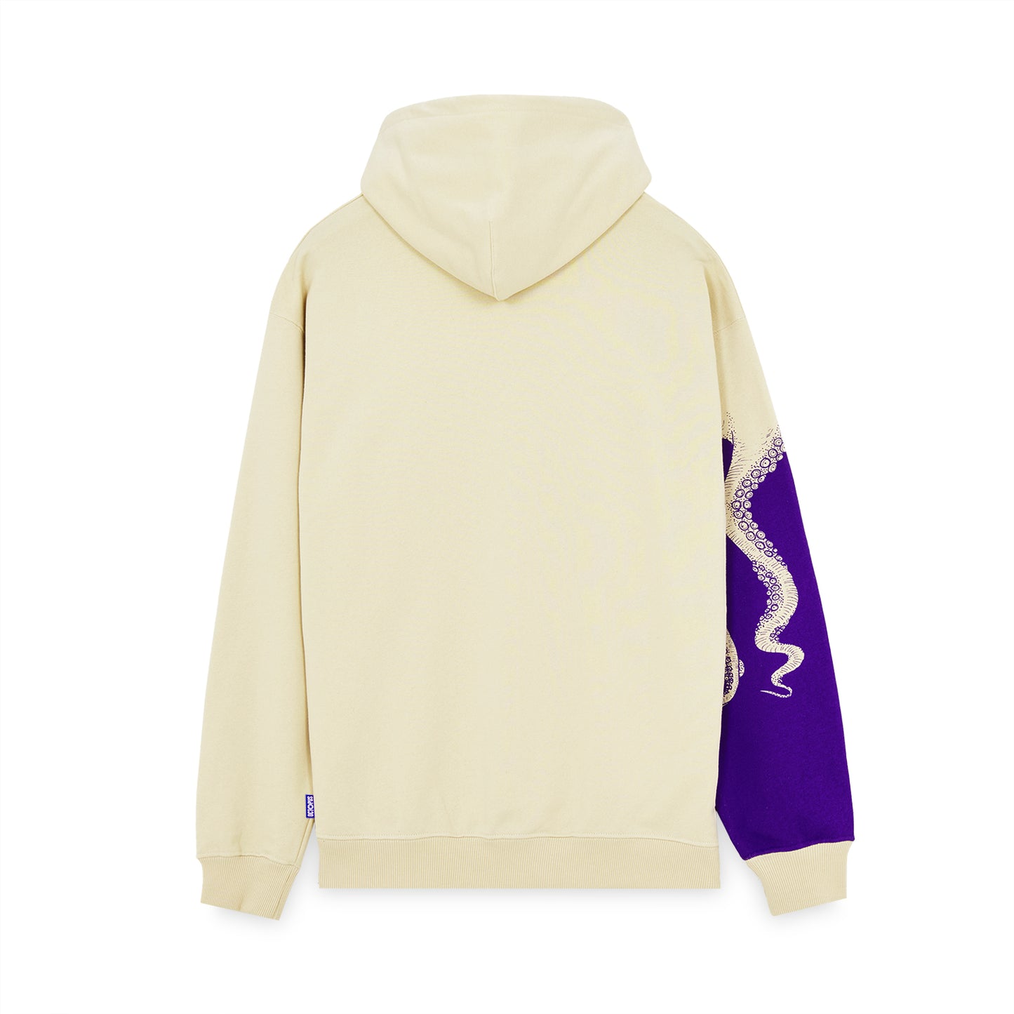 OCTOPUS SIDE HOODIE CREAM
