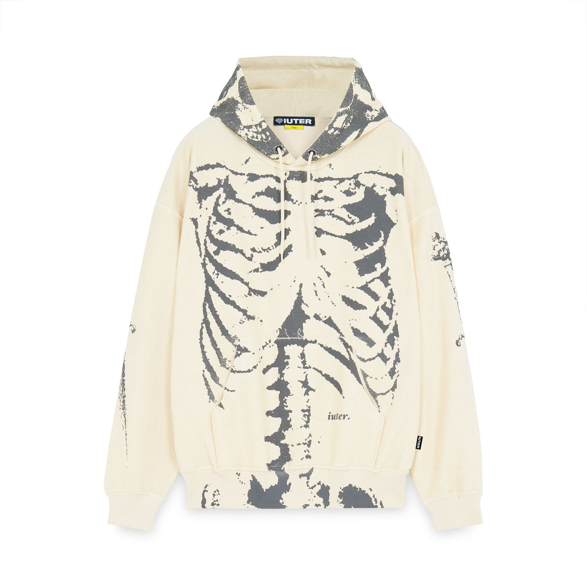 SKELETON HOODIE CREAM