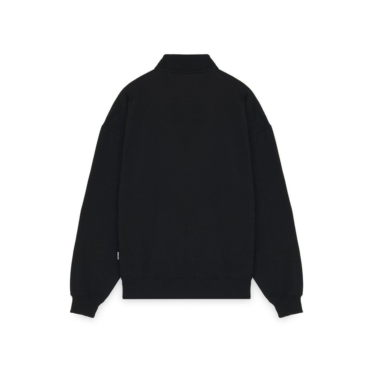 HEART LOGO POLO SWEATER BLACK