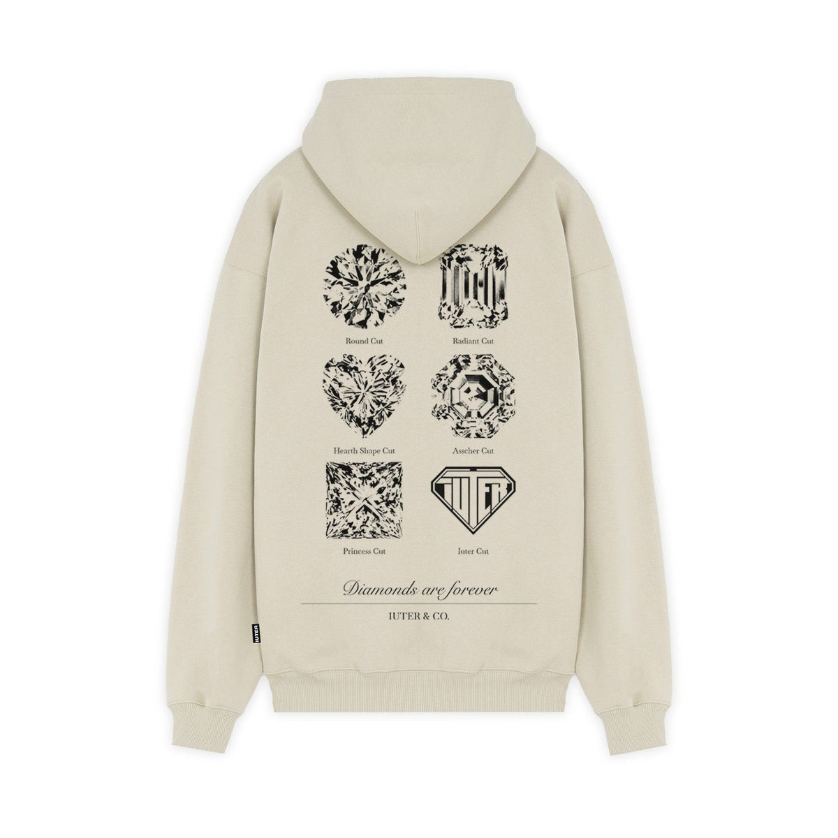 CUTS ZIP HOODIE ICE