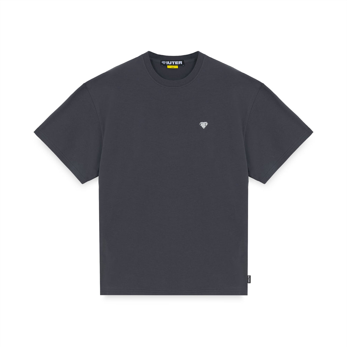HEART LOGO TEE ASPHALT