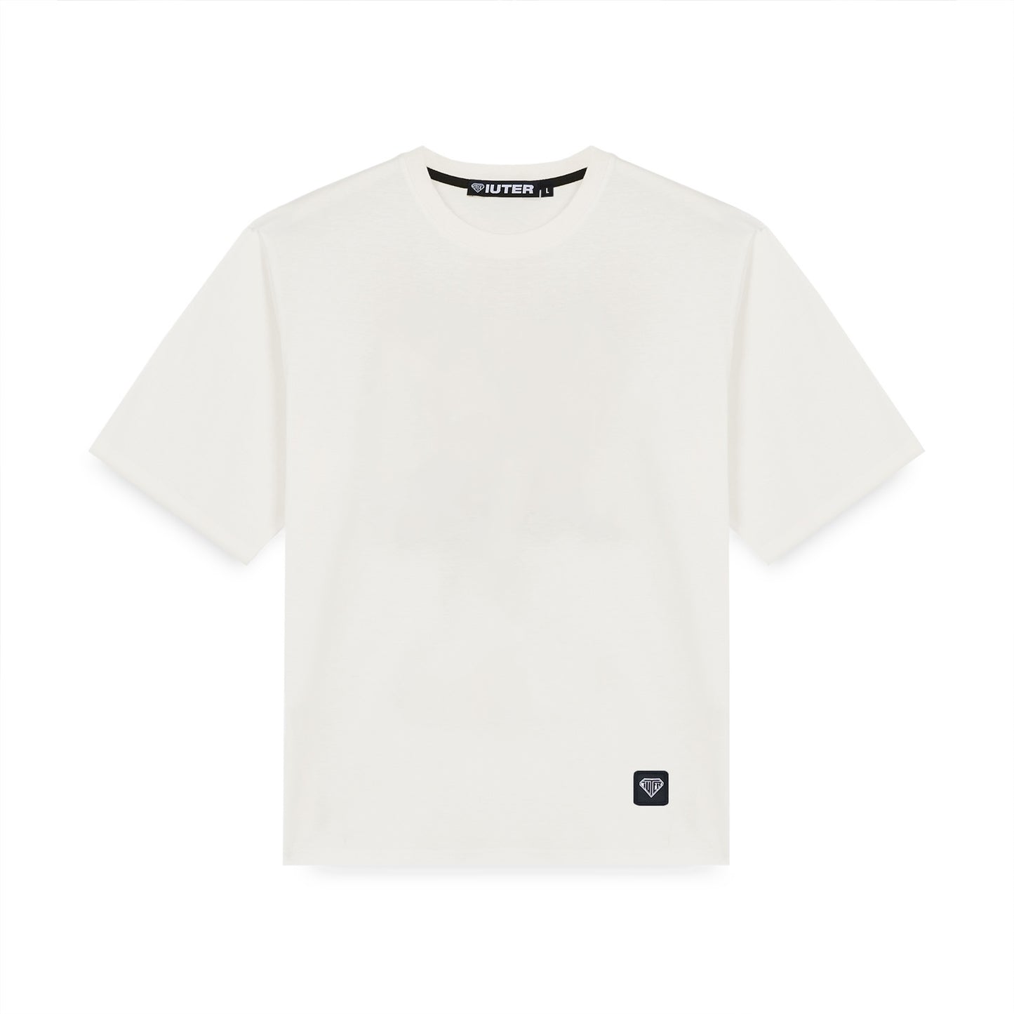 LABEL TEE DUSTYWHITE