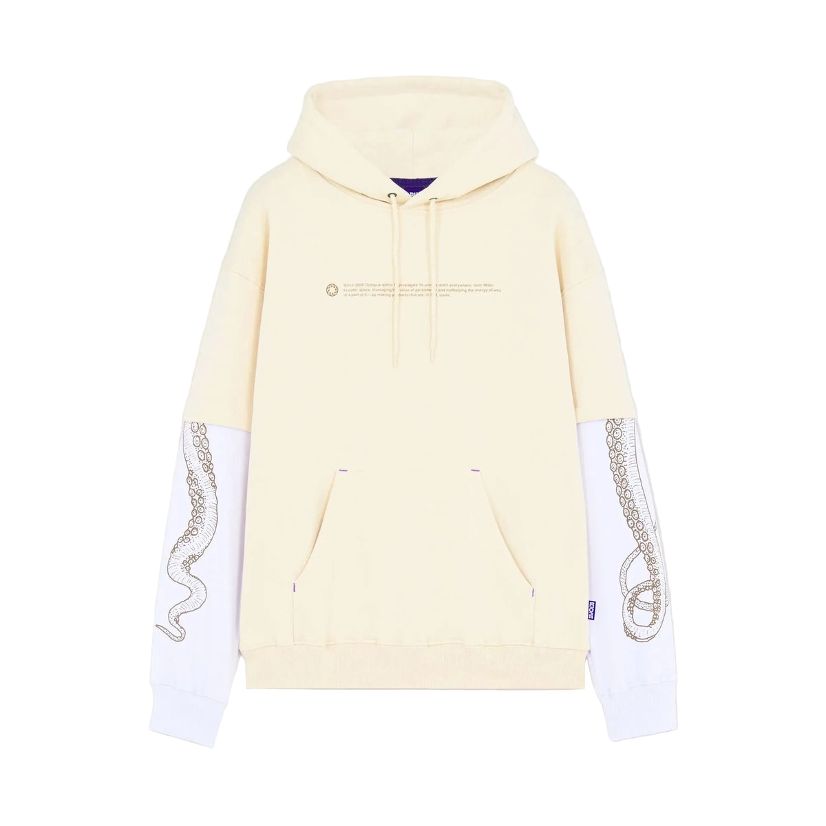 LOGO OVERHOODIE CREAM