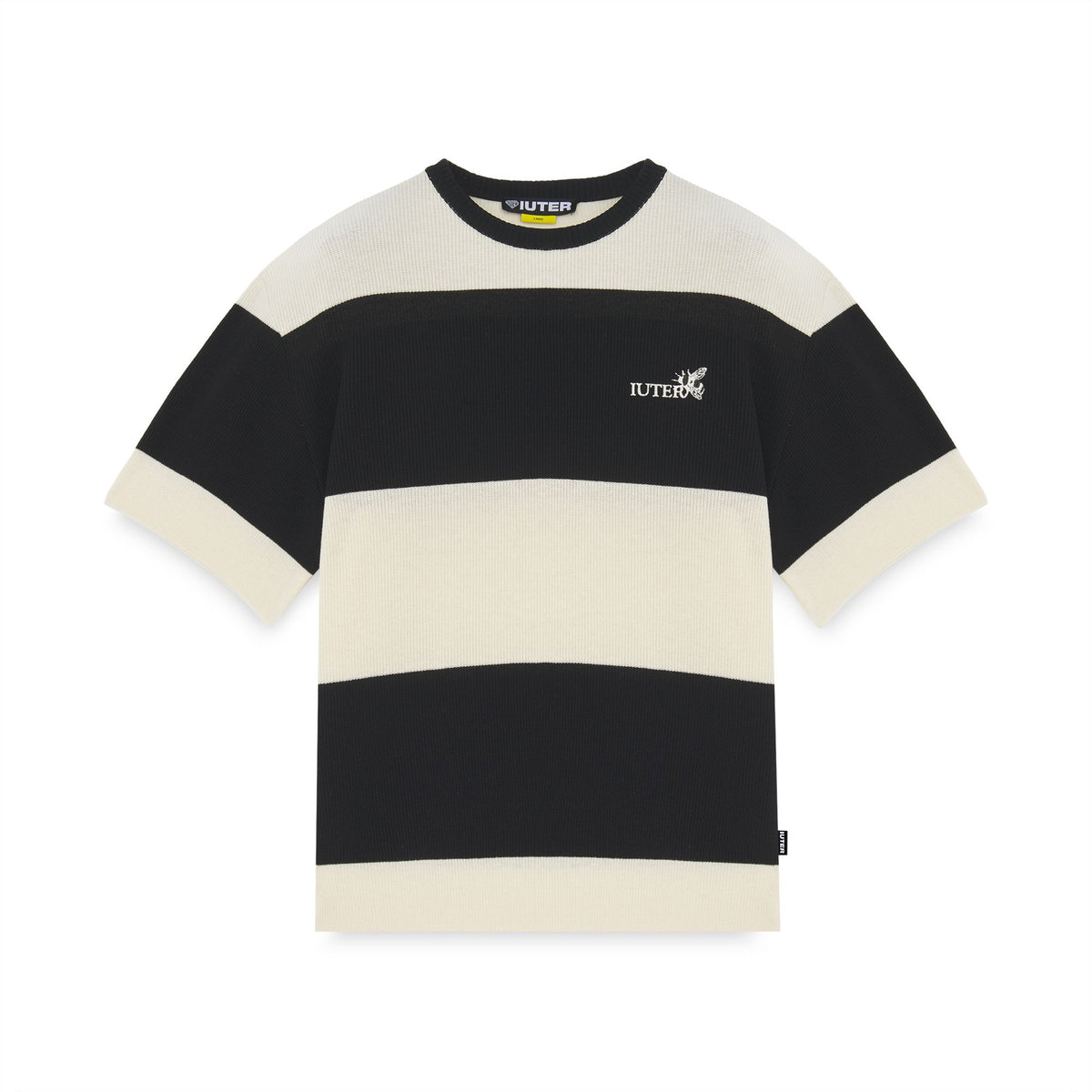 HARMONY BAND KNIT OVER TEE BLACK