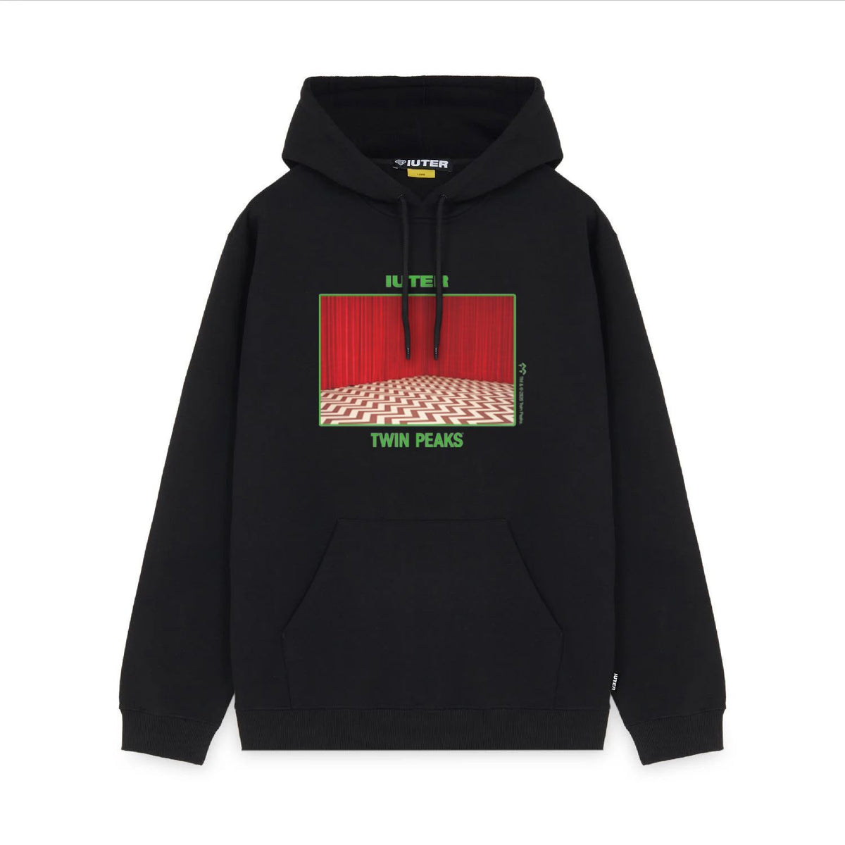 TWIN PEAKS: LODGE HOODIE BLACK