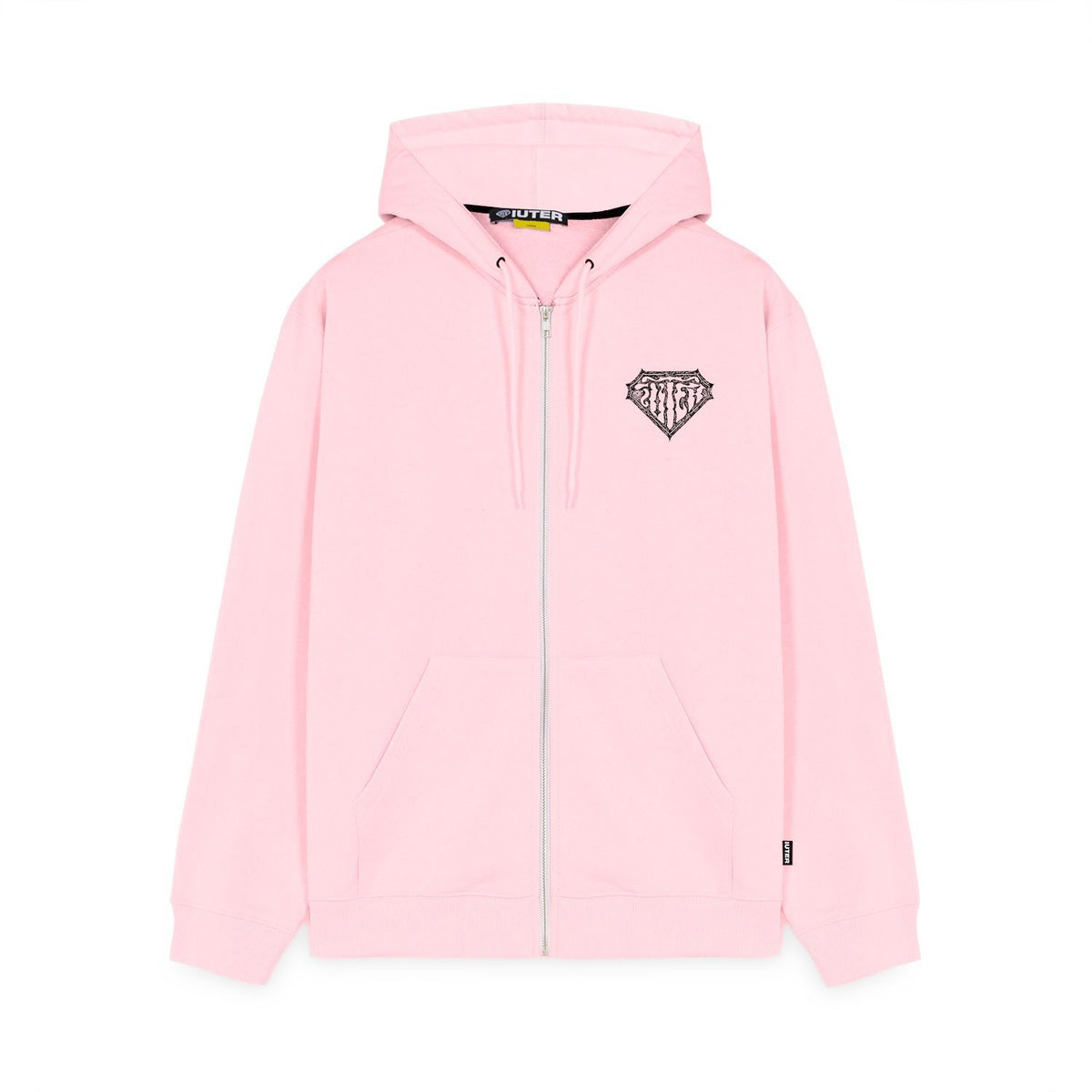THORNS DOUBLE LOGO ZIP HOODIE PINK