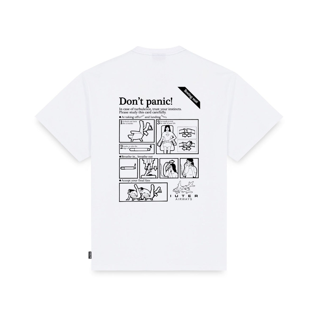 DON'T PANIC TEE WHITE