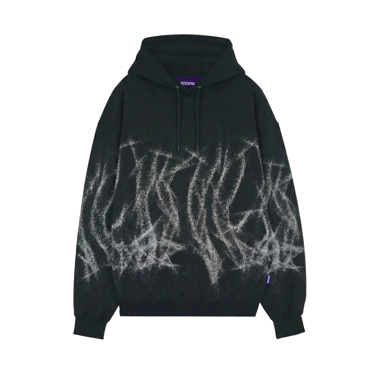 OCTOPUS FUTURISM HOODIE BLACK