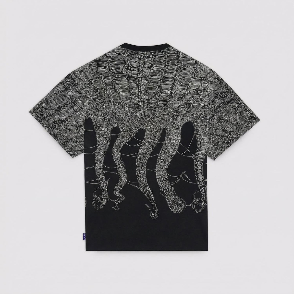 OCTOPUS COBWEB TEE BY LUCA DEVINU BLACK