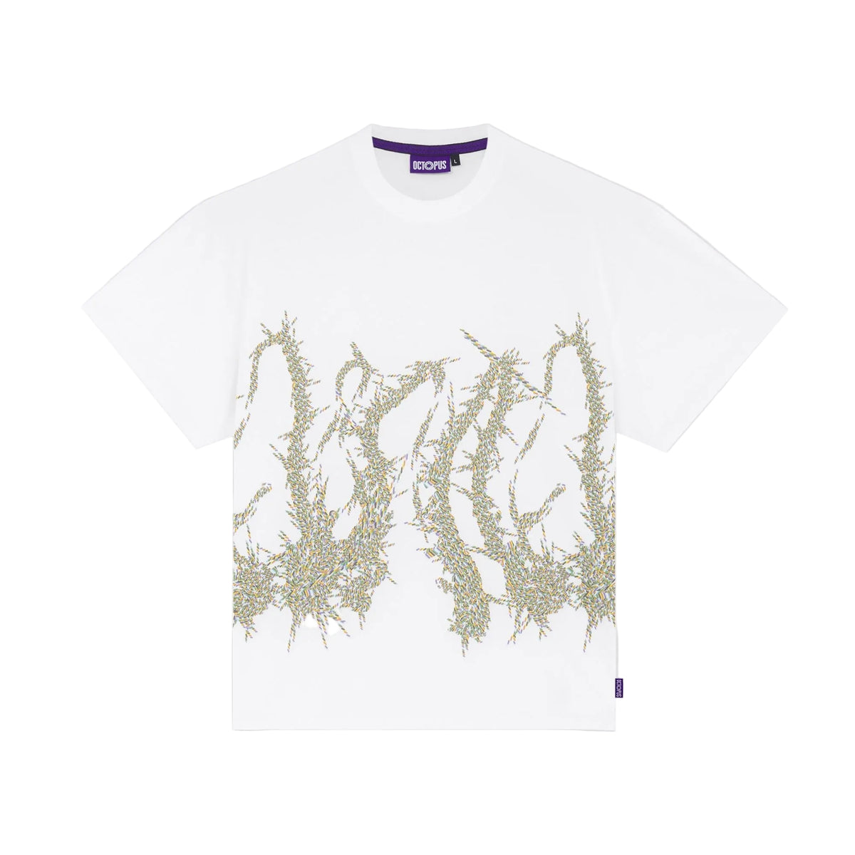 OCTOPUS PIXEL TEE WHITE