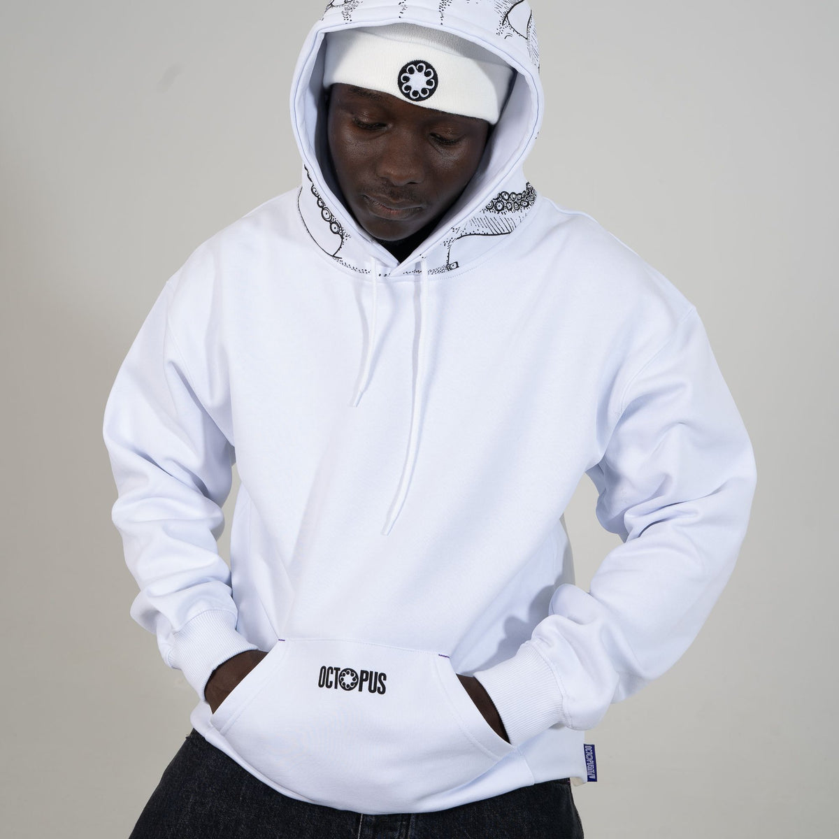 OCTOPUS HIGHER HOODIE WHITE