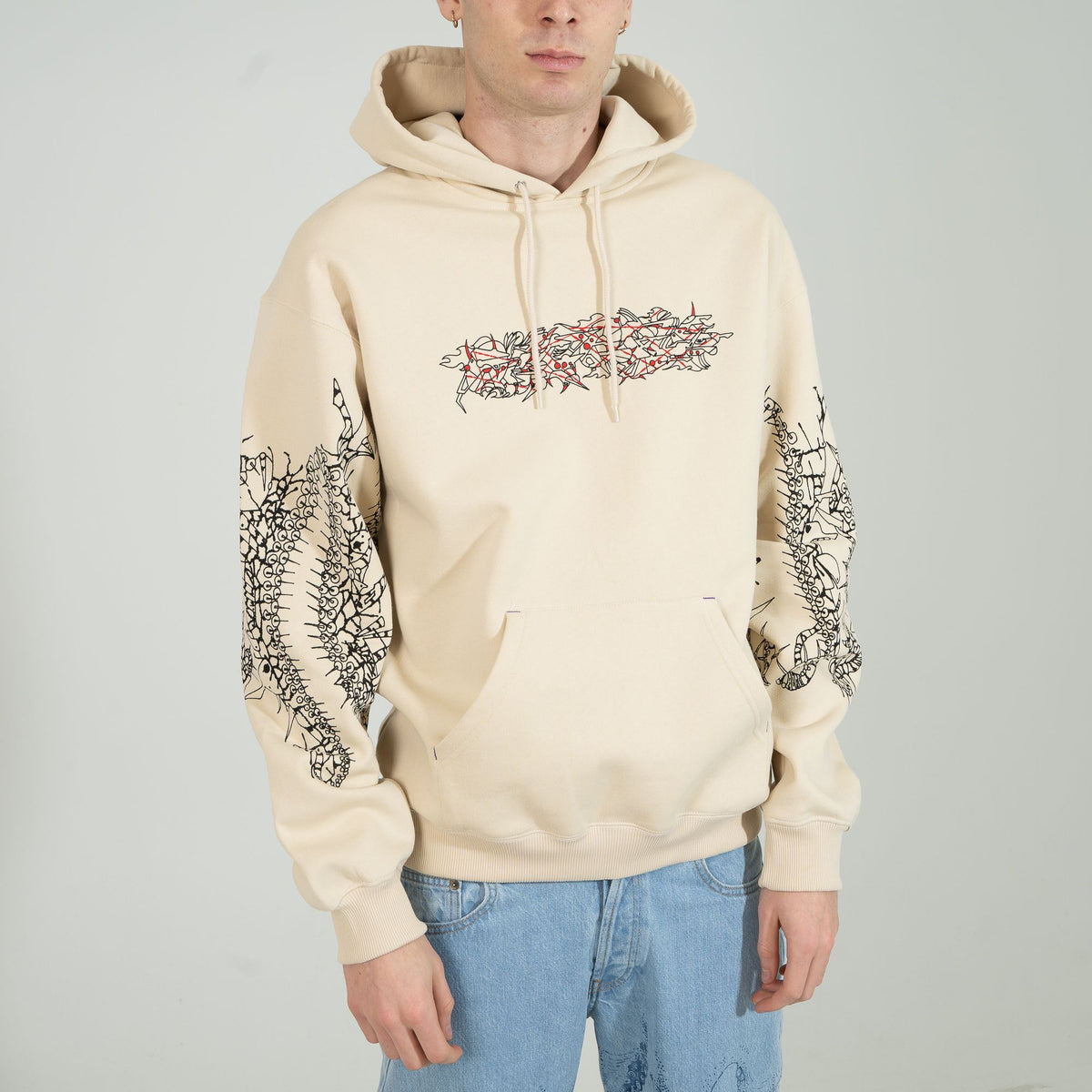 DIGITAL BANGER HOODIE BY VISUAL KULTURE CREAM