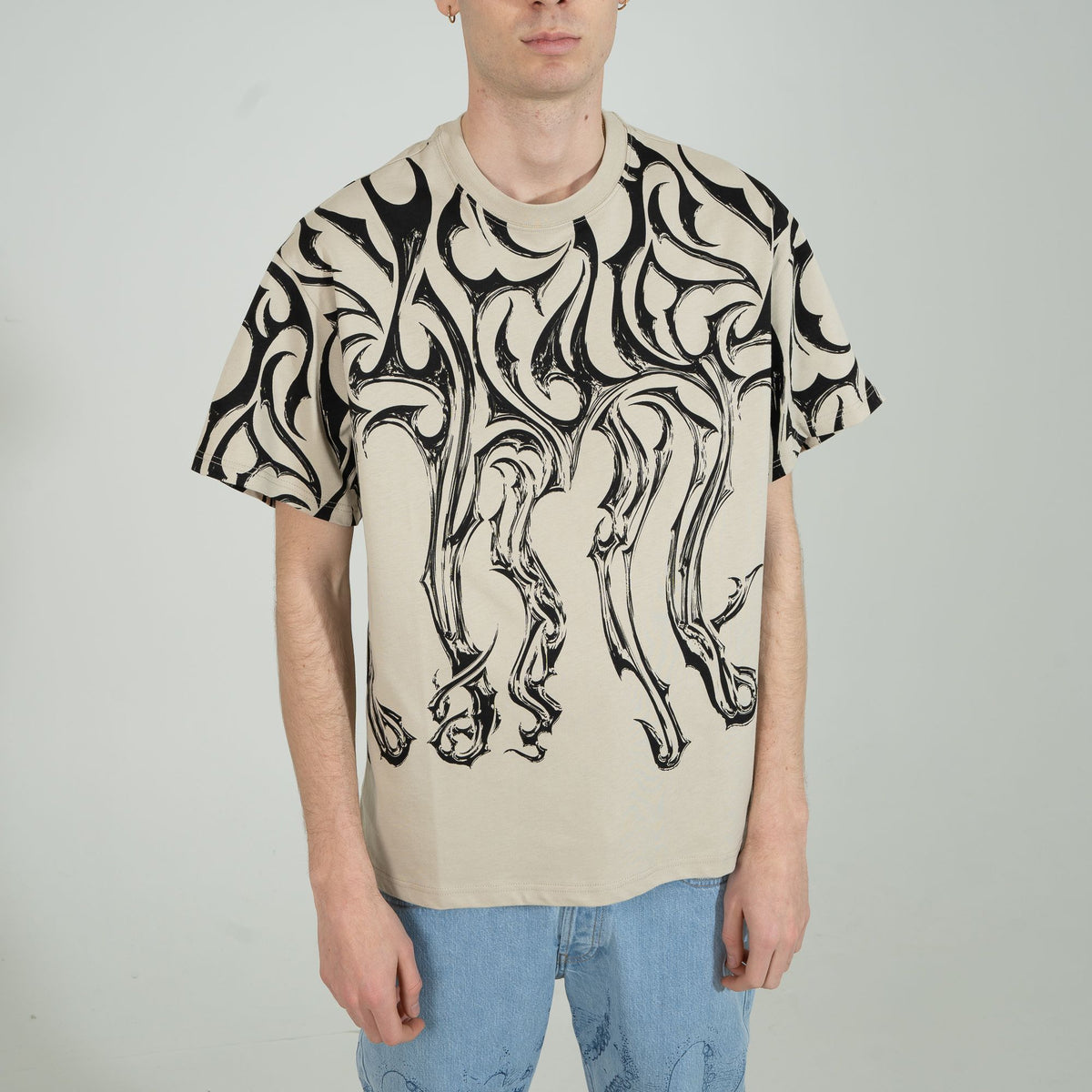 OCTOPUS TRIBAL BLADE TEE BY LUCA DEVINU ICE