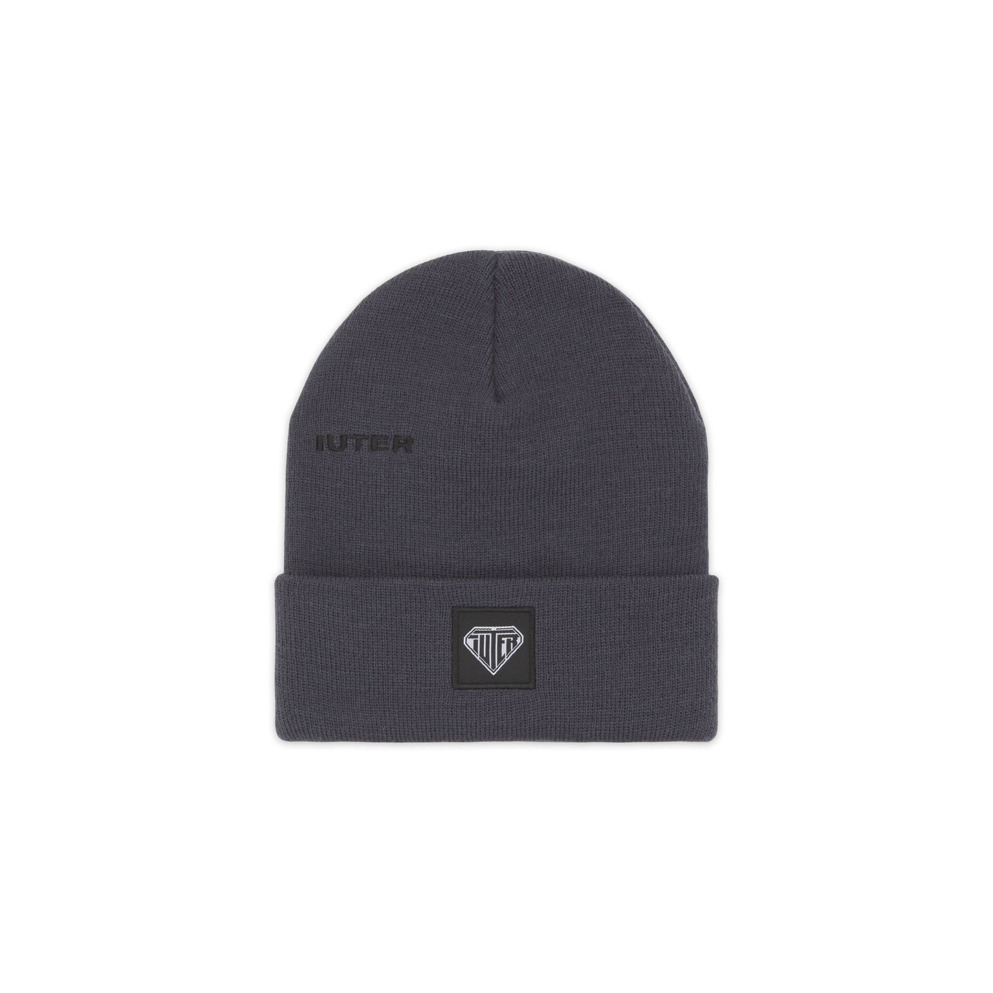 LOGO FOLD BEANIE ASPHALT