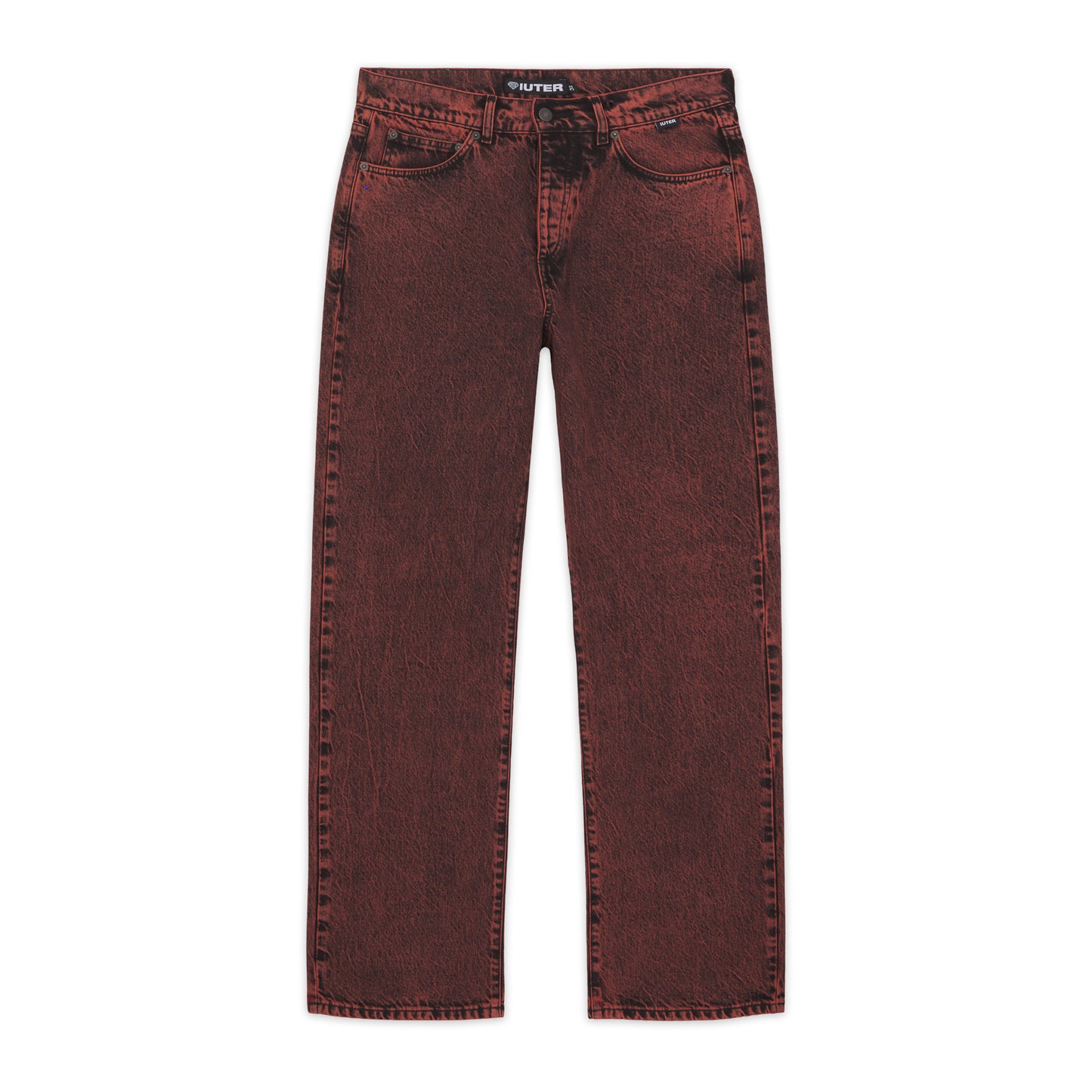 Loose Denim Pants Brick