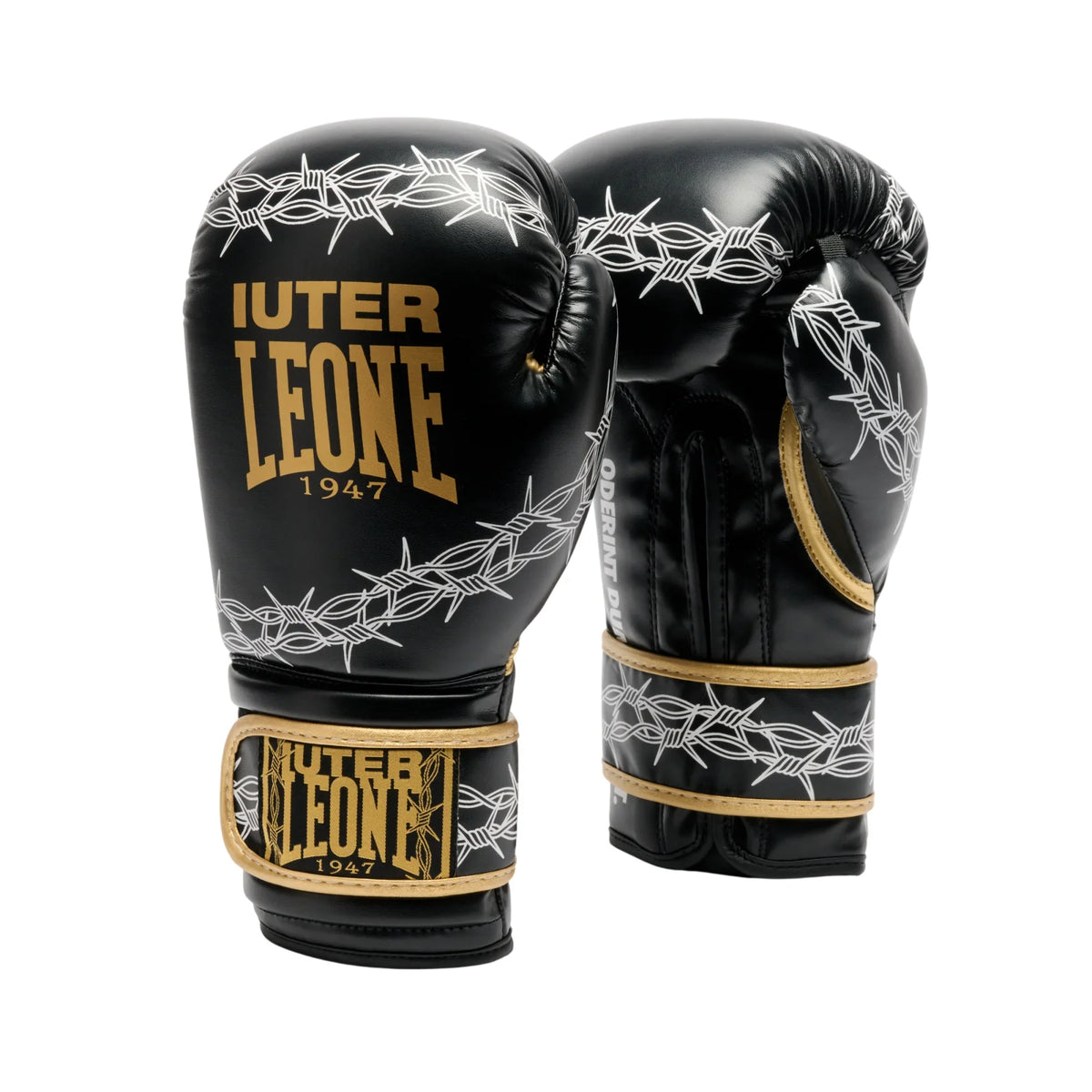 LEONE X IUTER BOXING GLOVES BARBEDWIRED BLACK