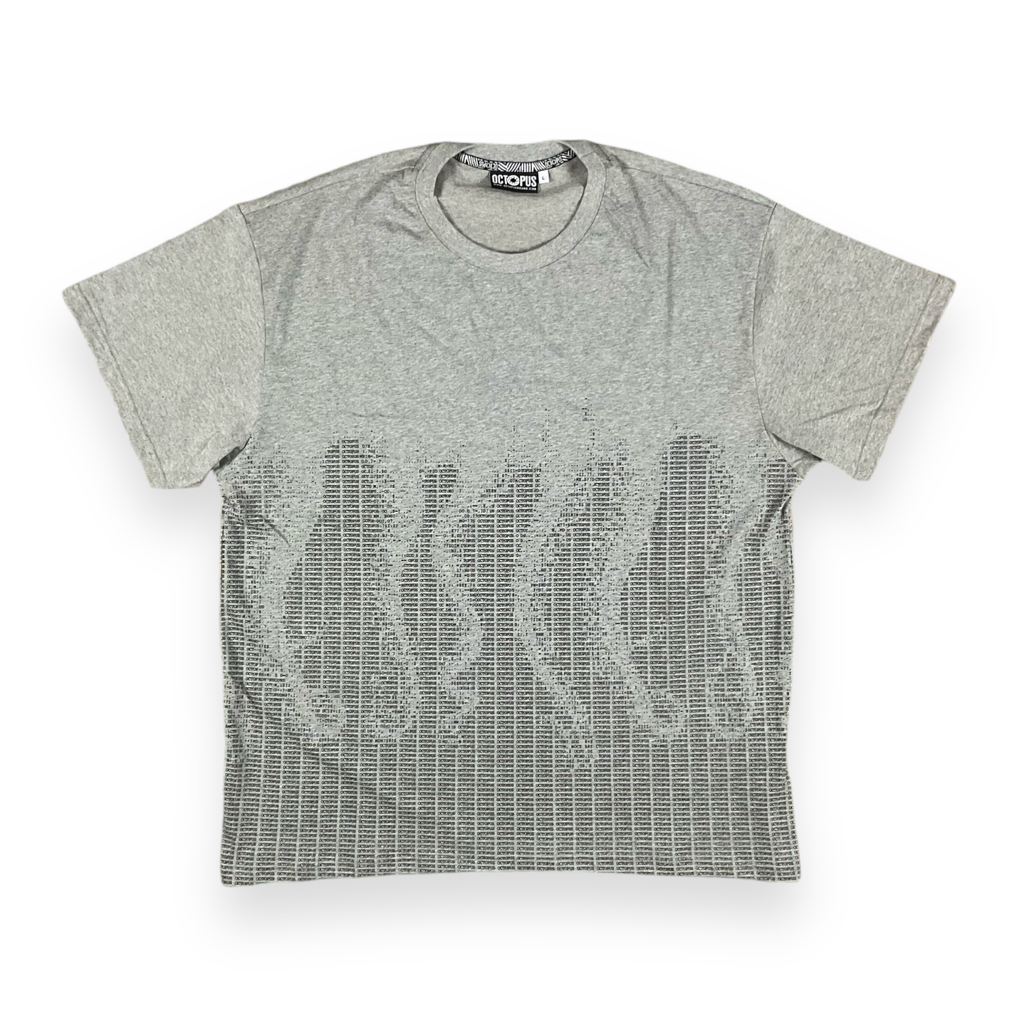 PRINTED REGULAR T-SHIRT MATRIX GRAY