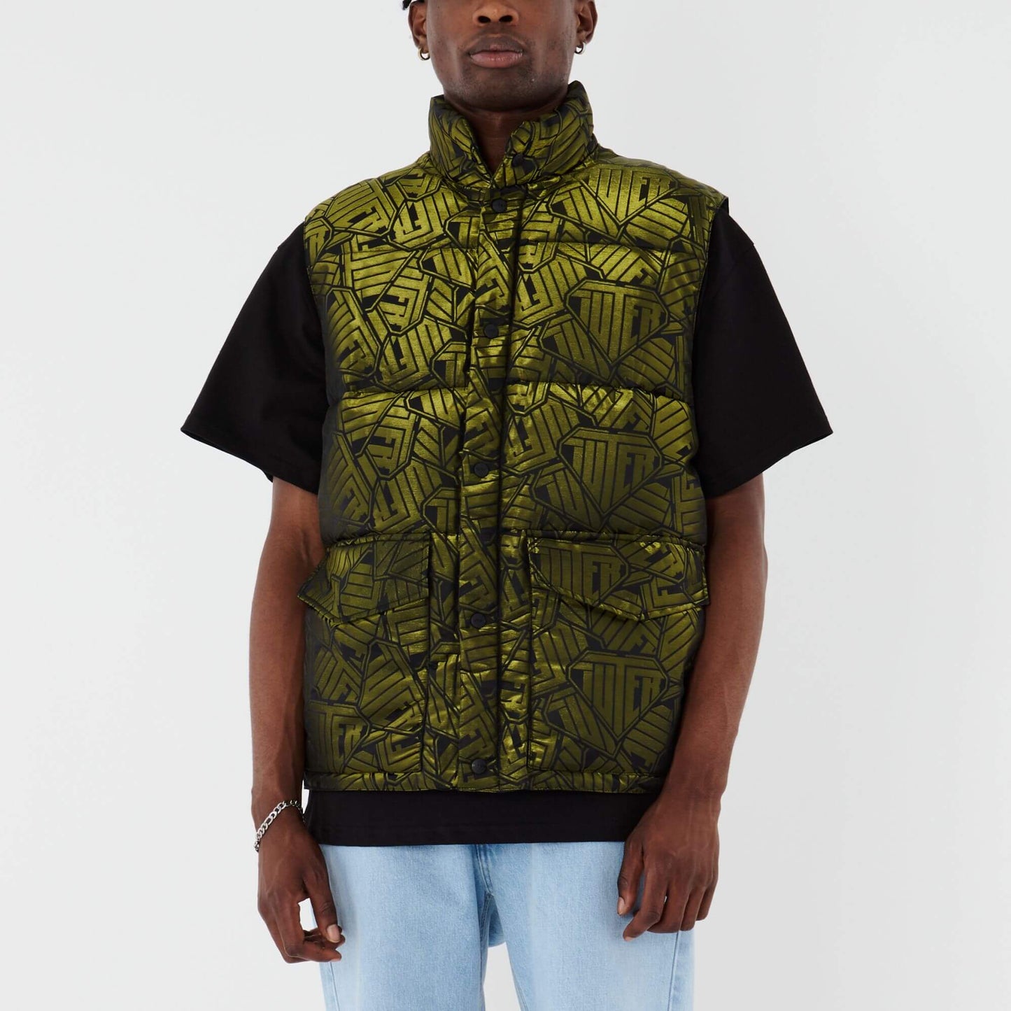 IUTER MULTILOGO PUFF VEST YELLOW IUTER €112.0