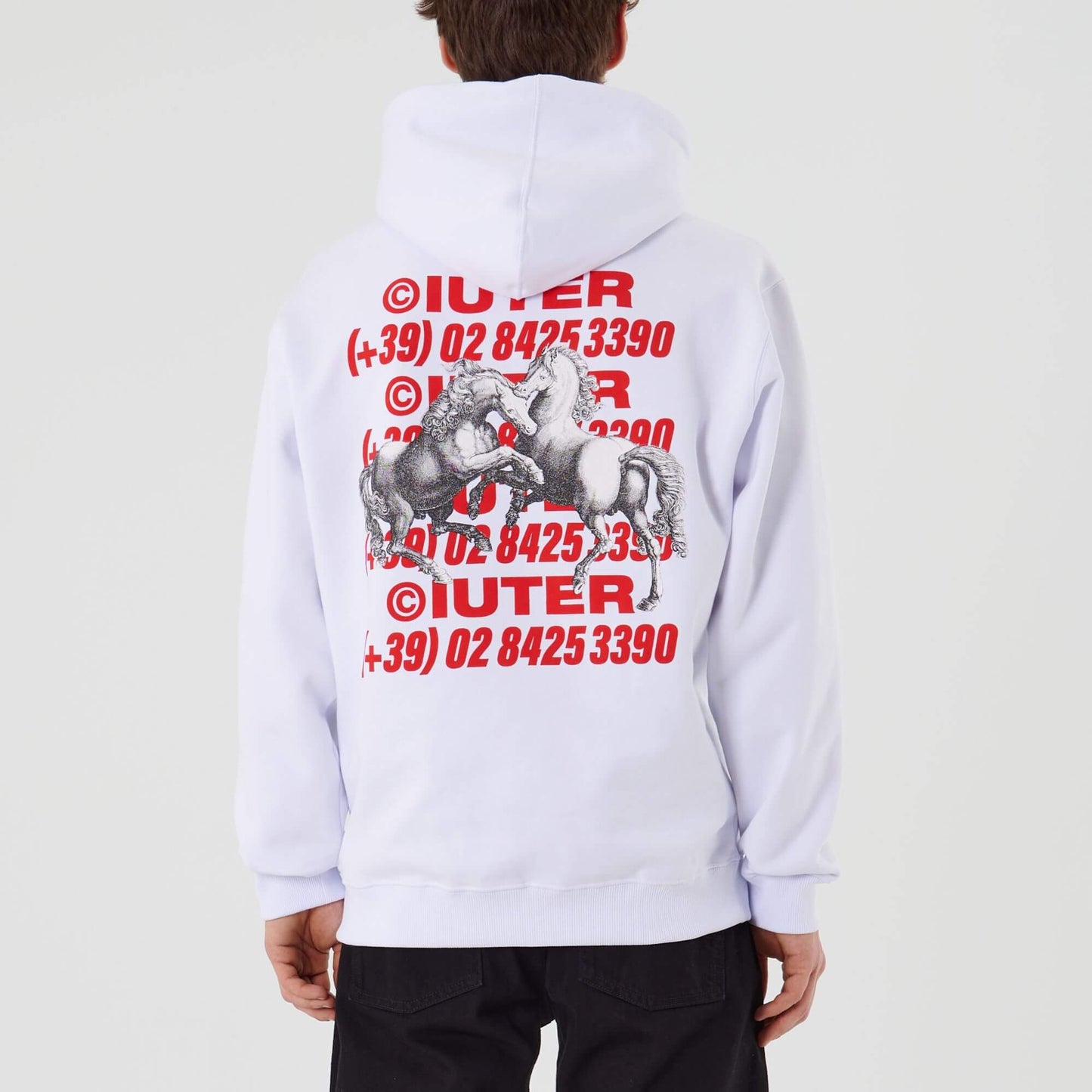 HORSES HOODIE WHITE IUTER €99.0