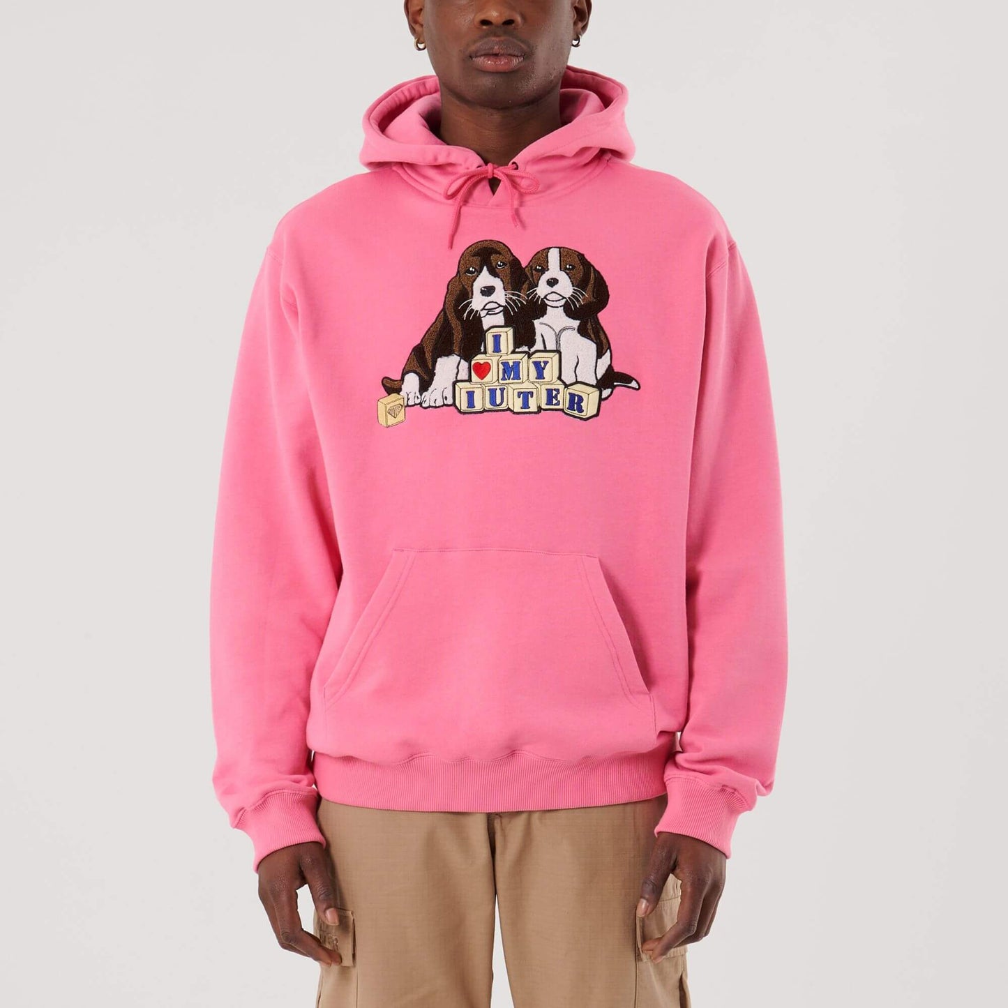 PUPPIES HOODIE PINK IUTER €140.0