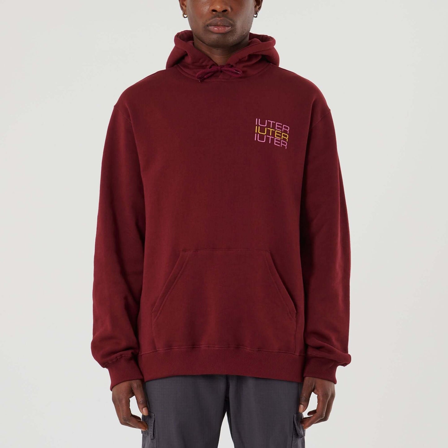 SPINE SKULLS HOODIE BURGUNDY IUTER €99.0
