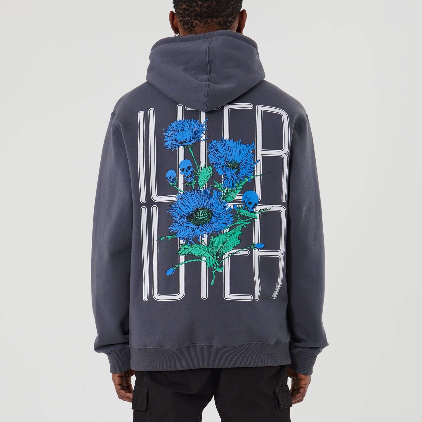 SPINE SKULLS HOODIE ASPHALT IUTER €99.0