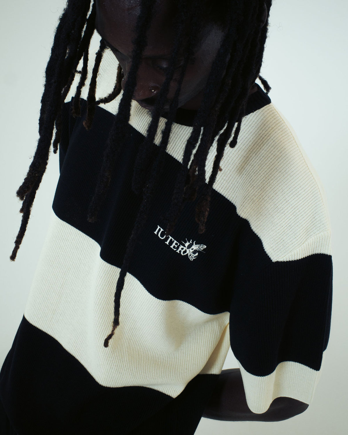 HARMONY BAND KNIT OVER TEE BLACK