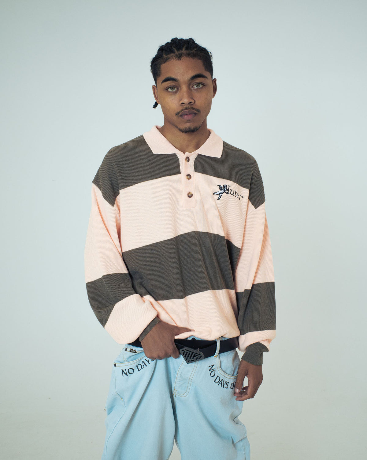 SOULS KNIT POLO PINK