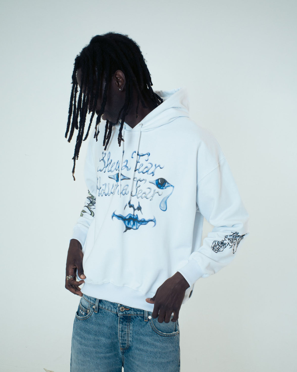 B.A.D HOODIE WHITE
