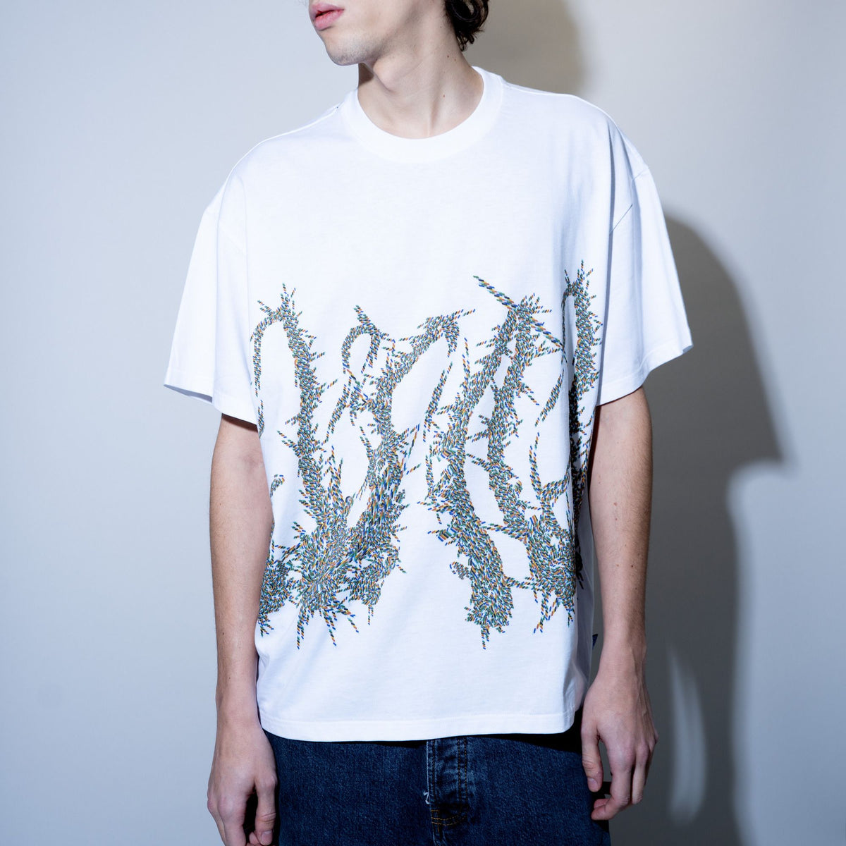 OCTOPUS PIXEL TEE WHITE