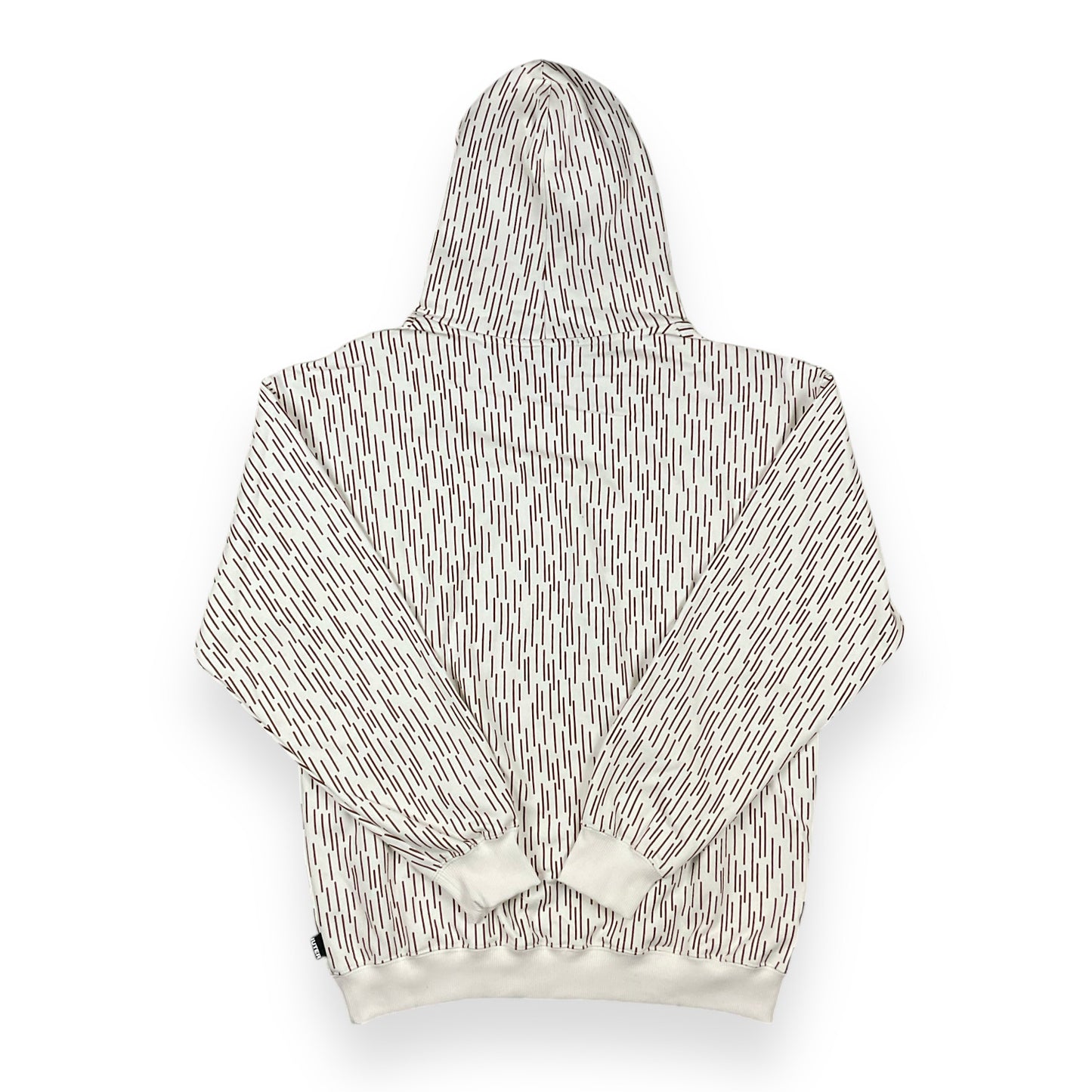ALLOVER HOODIE LOOSE UNBRUSHED RAINDROPBLACK WHITE