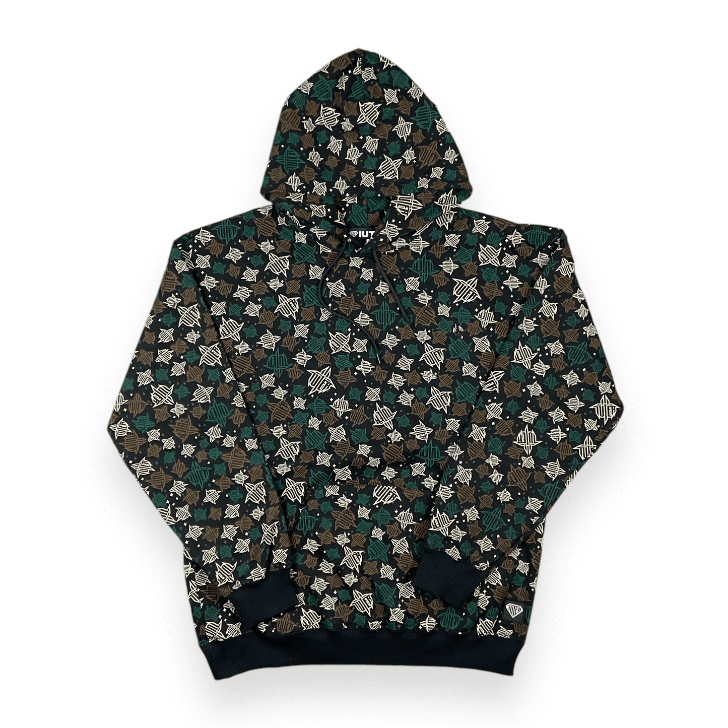 ALLOVER HOODIE LOOSE HORNSMULTICOLORI BLACK IUTER €40.0