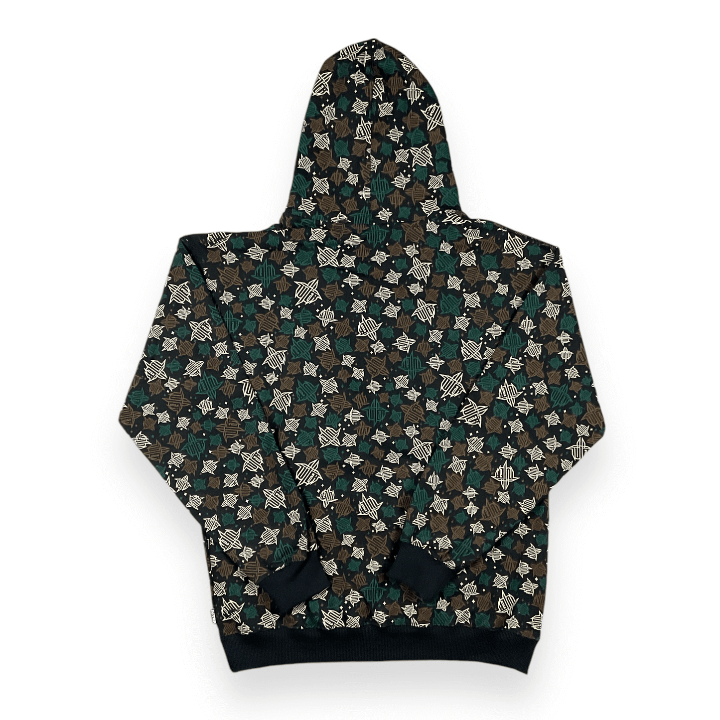 ALLOVER HOODIE LOOSE HORNSMULTICOLORI BLACK IUTER €40.0