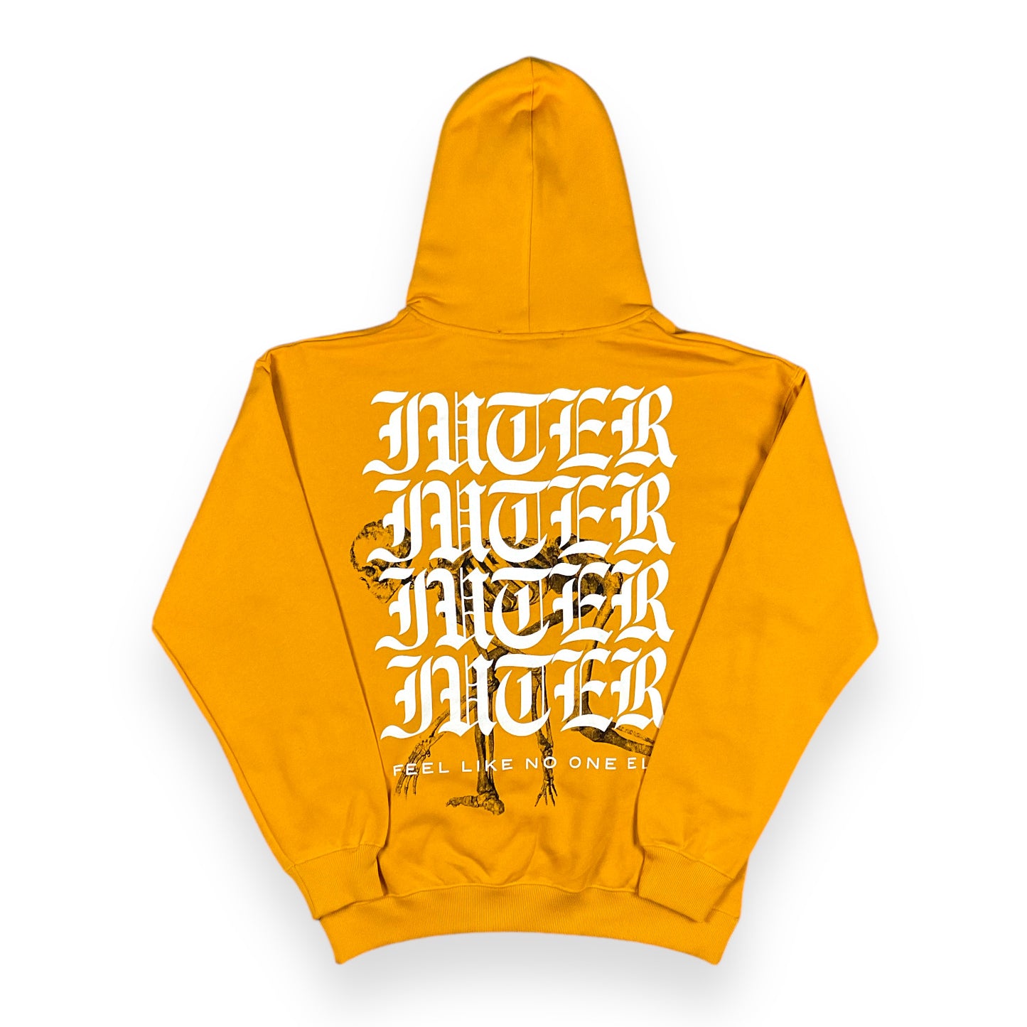 PRINTED HOODIE REGULAR NOONE DARKYELLOW
