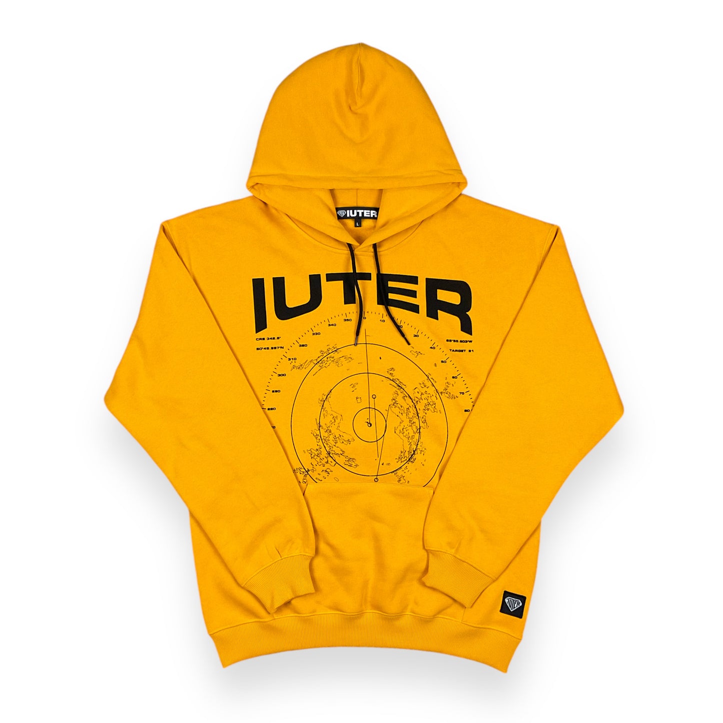 PRINTED HOODIE LOOSE RADAR DARKYELLOW