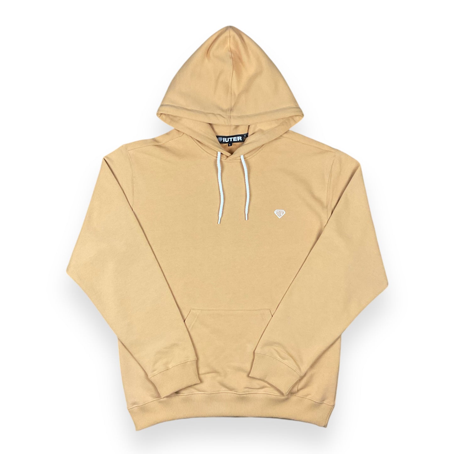 MINI LOGO HOODIE LOOSE UNBRUSHED PEACH
