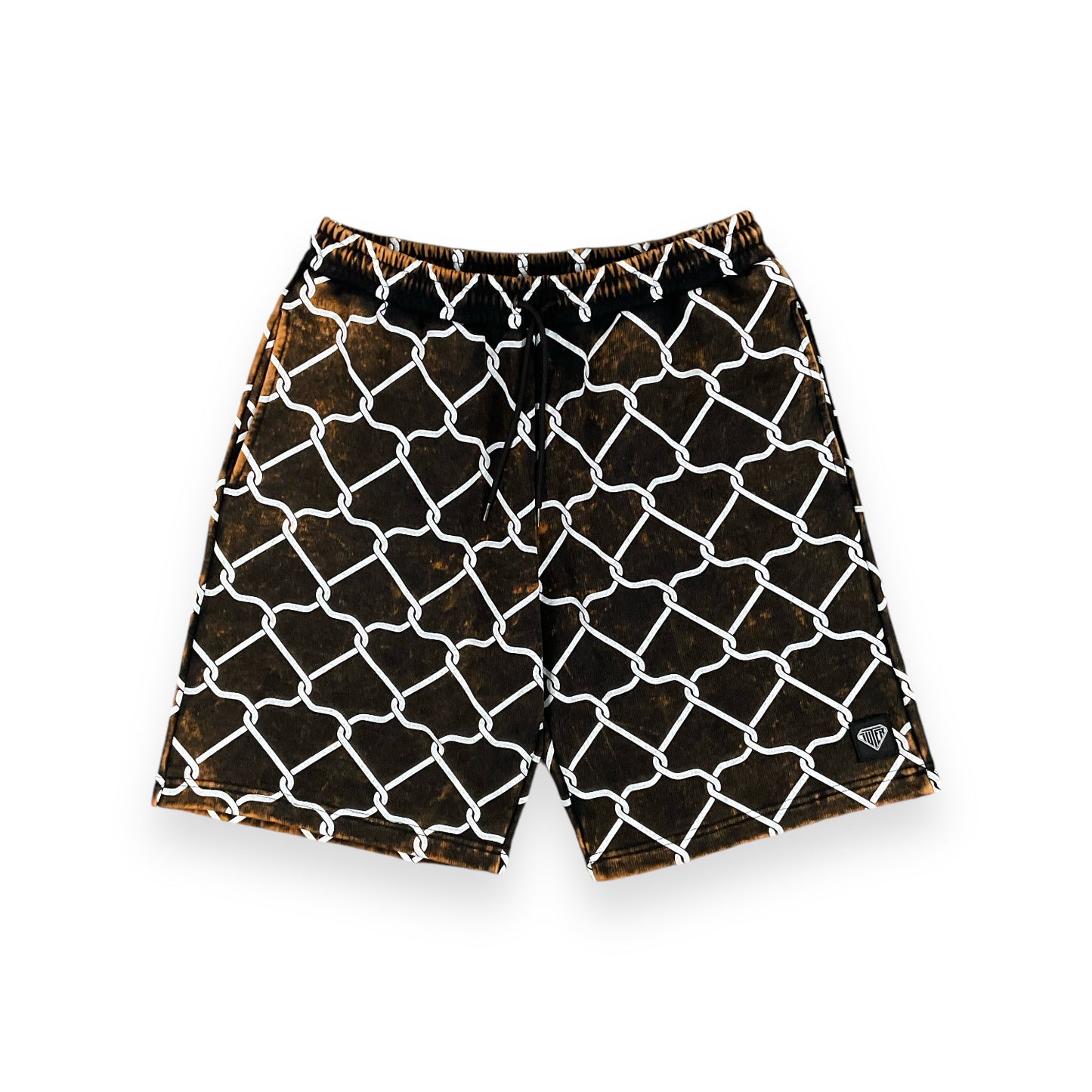 ALLOVER SHORTS LOOSE DYED NETMARBLE