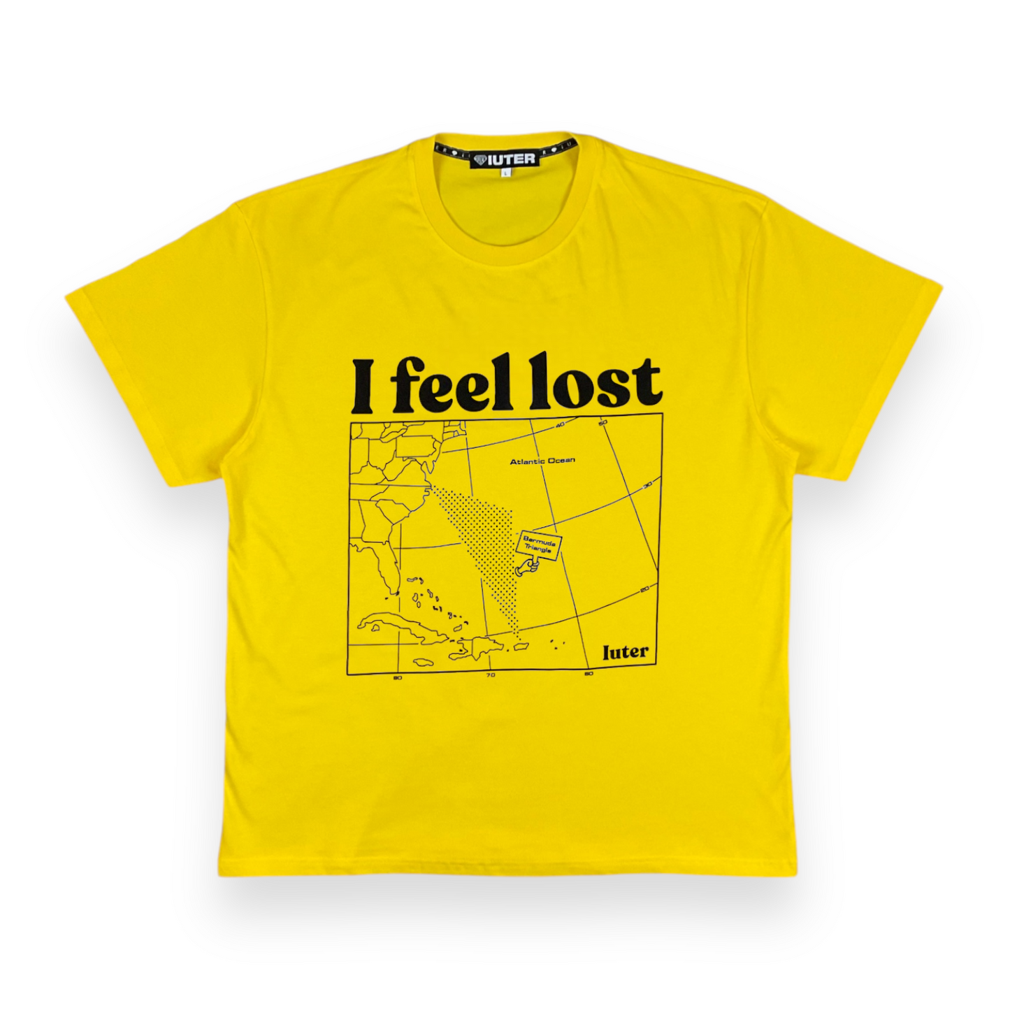 PRINTED T-SHIRT REGULAR LOST DARK YELLO IUTER €17.0