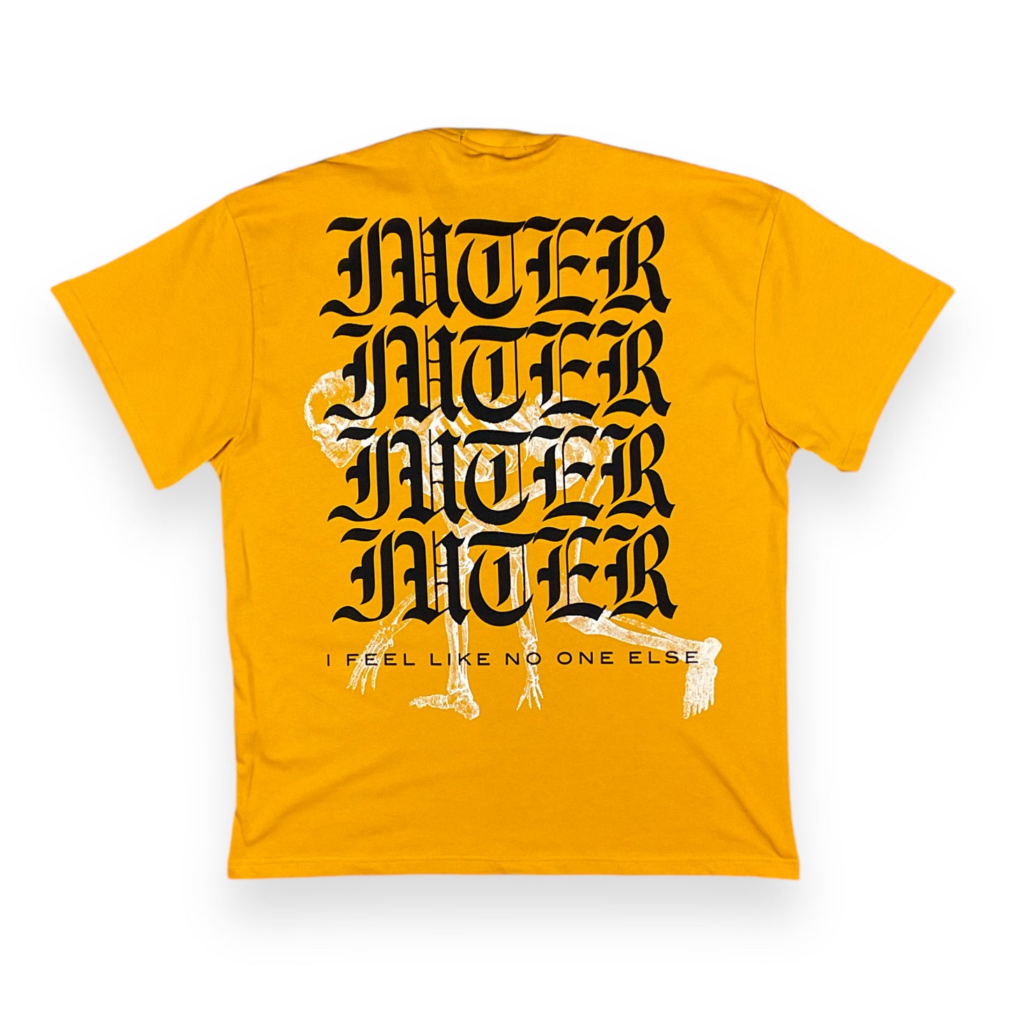 PRINTED REGULAR T-SHIRT NOONE DARK YELLO