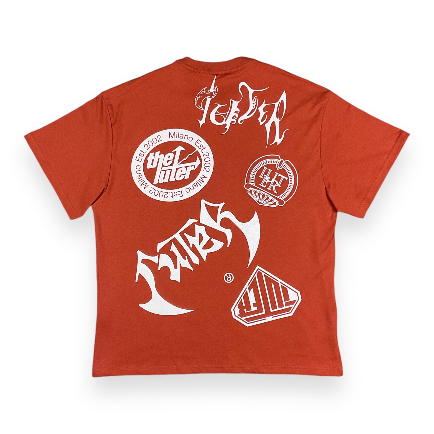 PRINTED T-SHIRT LOOSE NEWMETAL RED