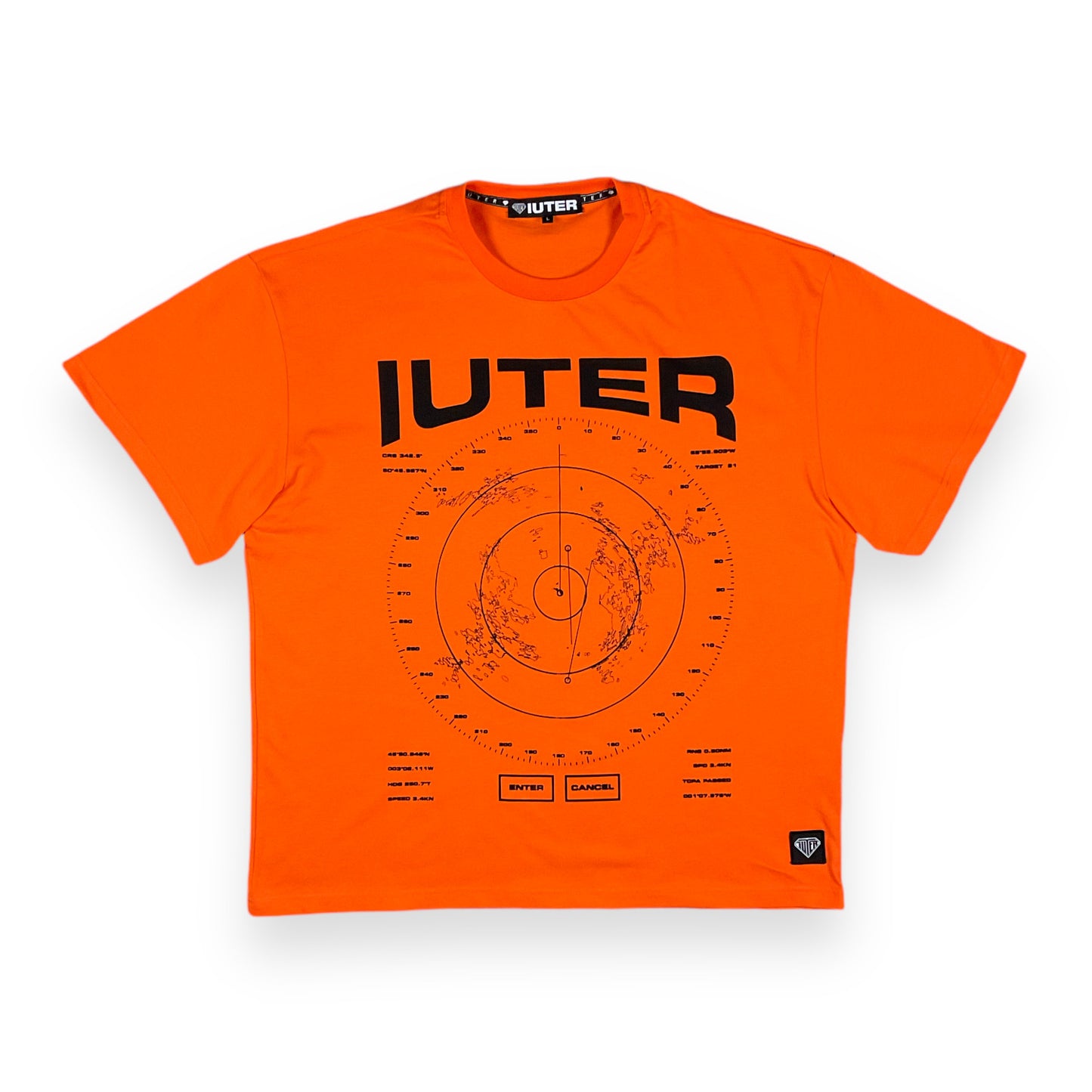 PRINTED T-SHIRT LOOSE RADAR ORANGE