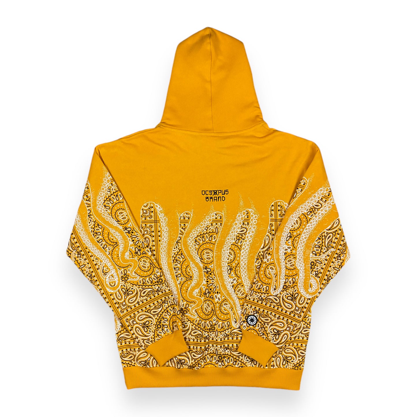 PRINTED HOODIE REGULAR BANDANA DARKYELLOW
