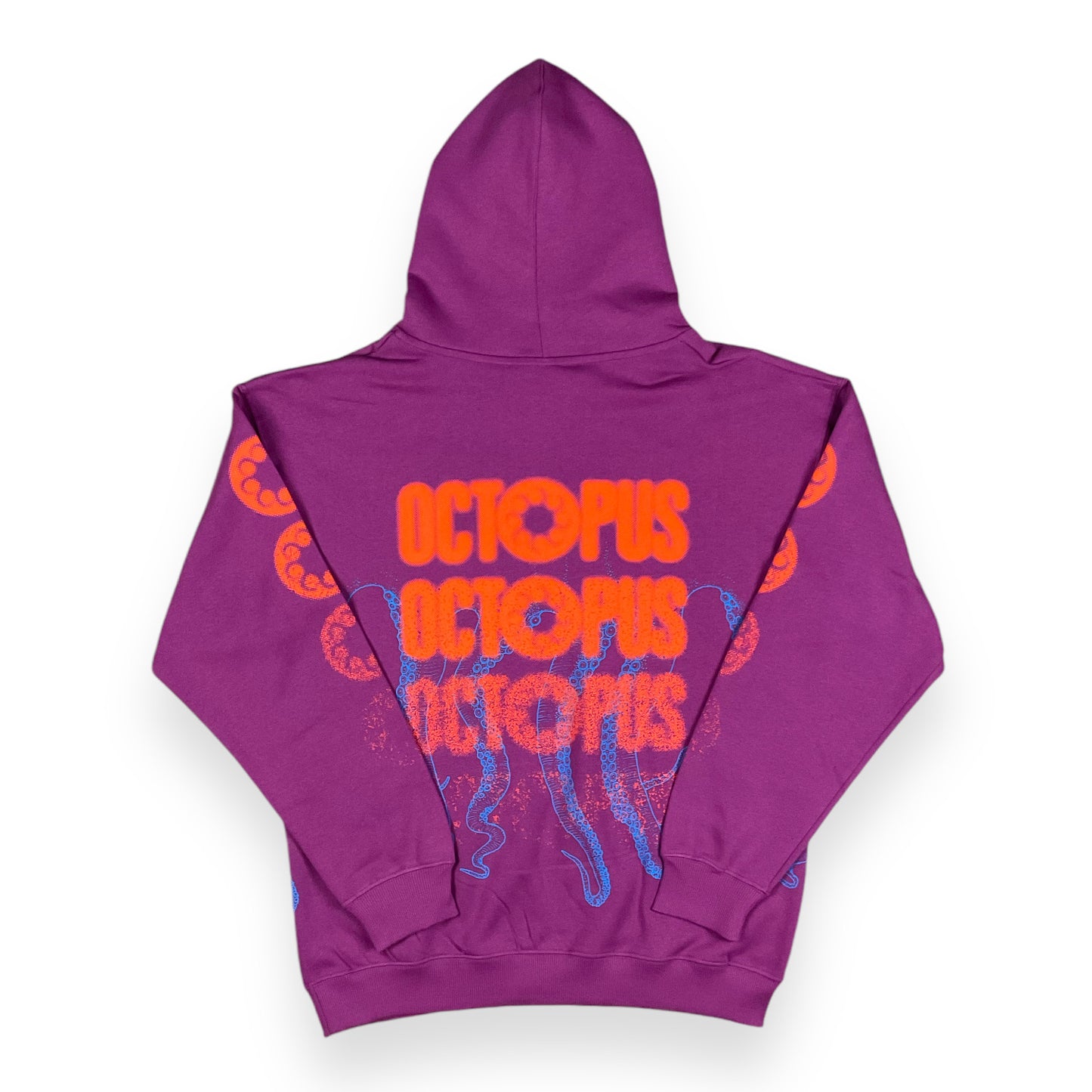 PRINTED HOODIE REGULAR LOGOTENTACLES PURPLE