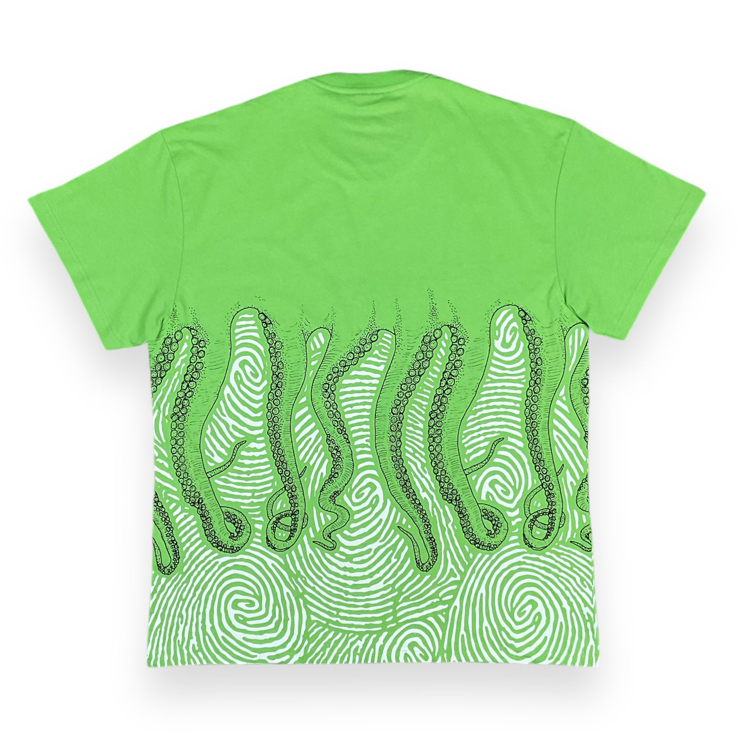 PRINTED REGULAR T-SHIRT FINGERPRINT LIGHTGREEN