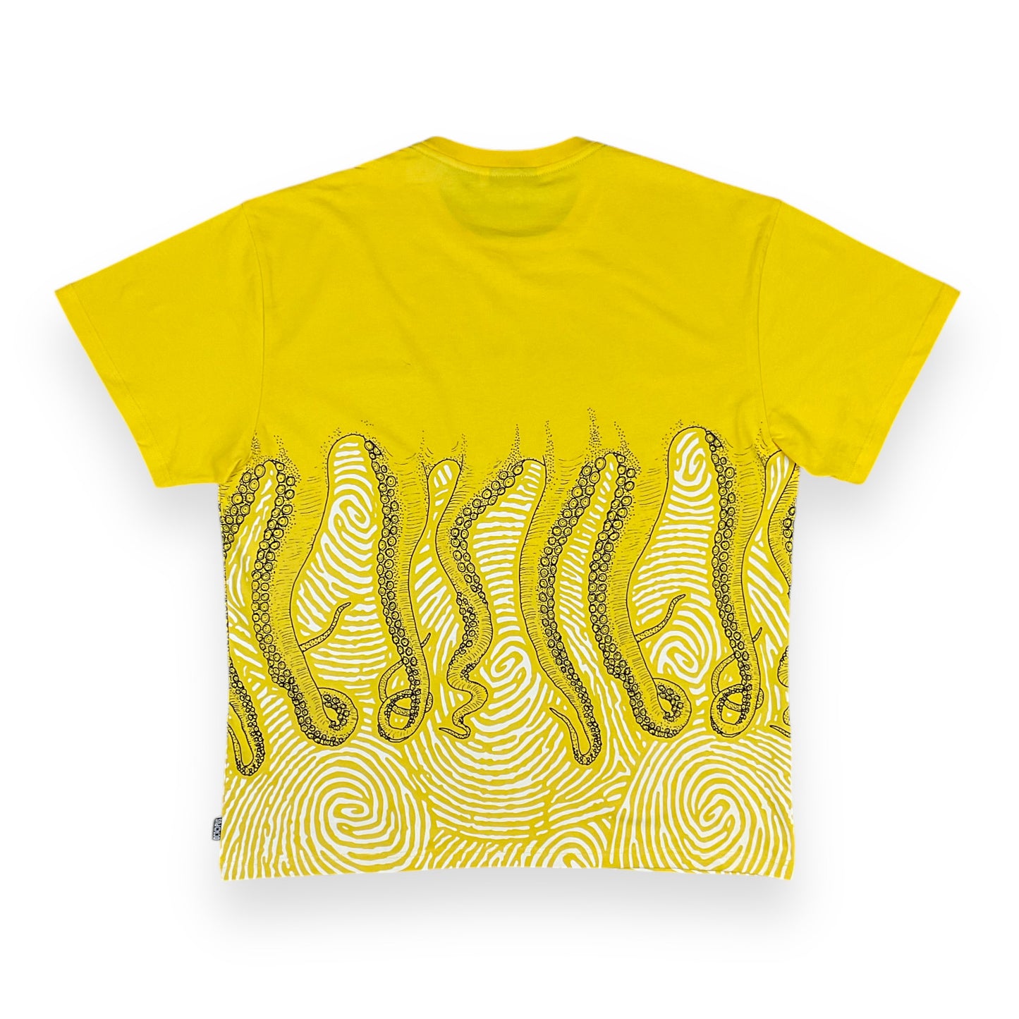 PRINTED REGULAR T-SHIRT FINGERPRINT YELLOW