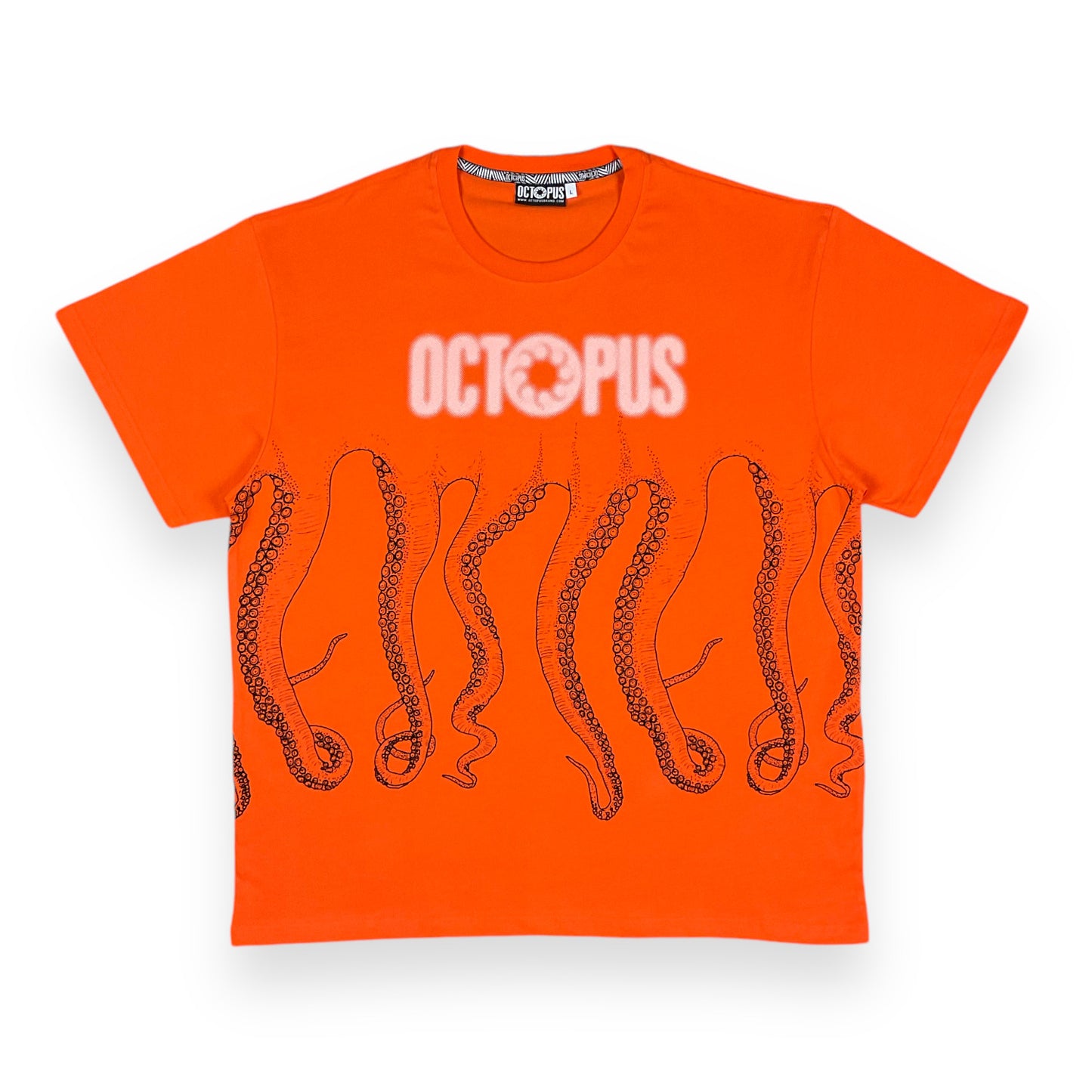 PRINTED REGULAR T-SHIRT LOGOTENTACLES ORANGE